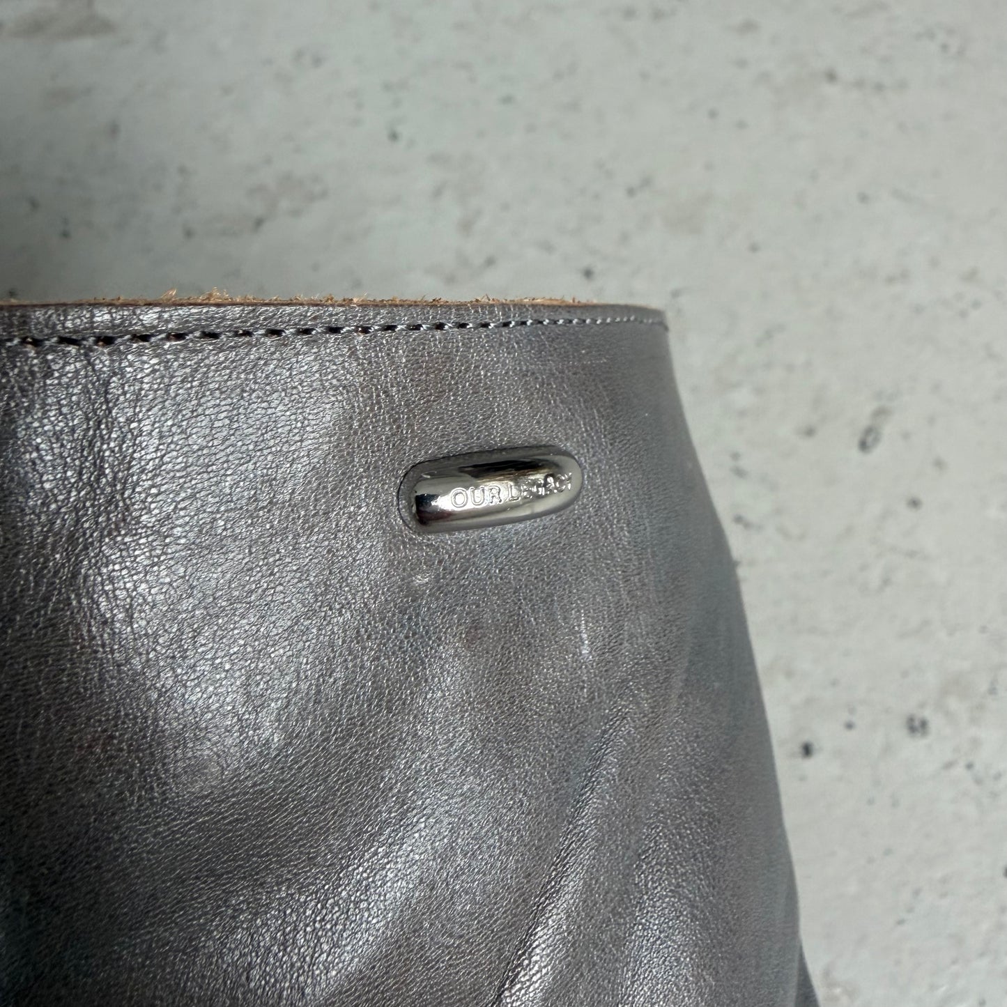 Our Legacy Grey Blunt Boots (43)
