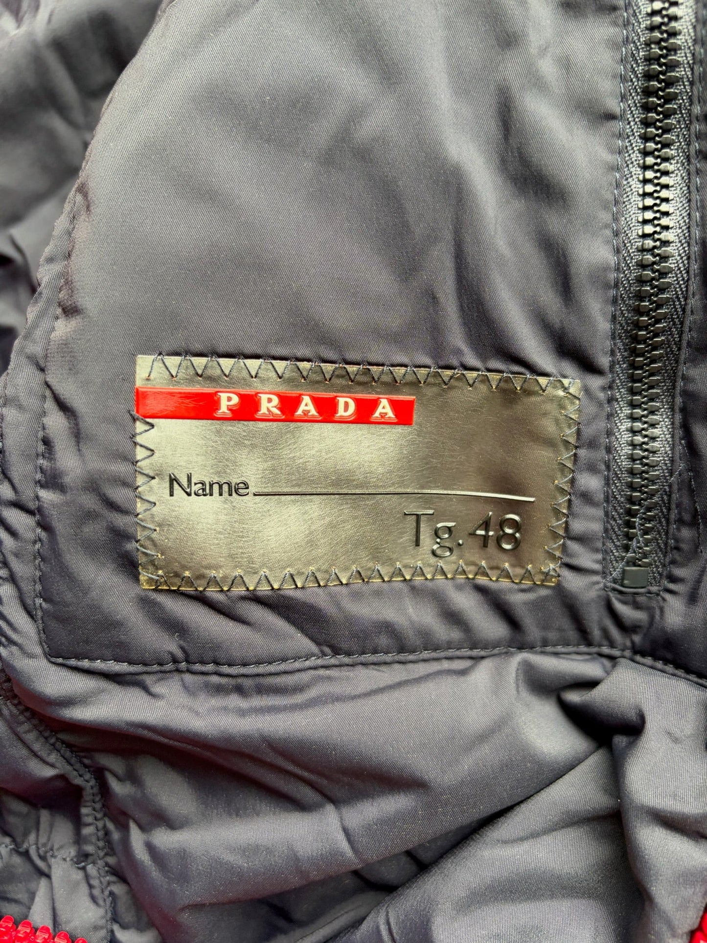 Prada Sport SS11 Red Moto Jacket (48)