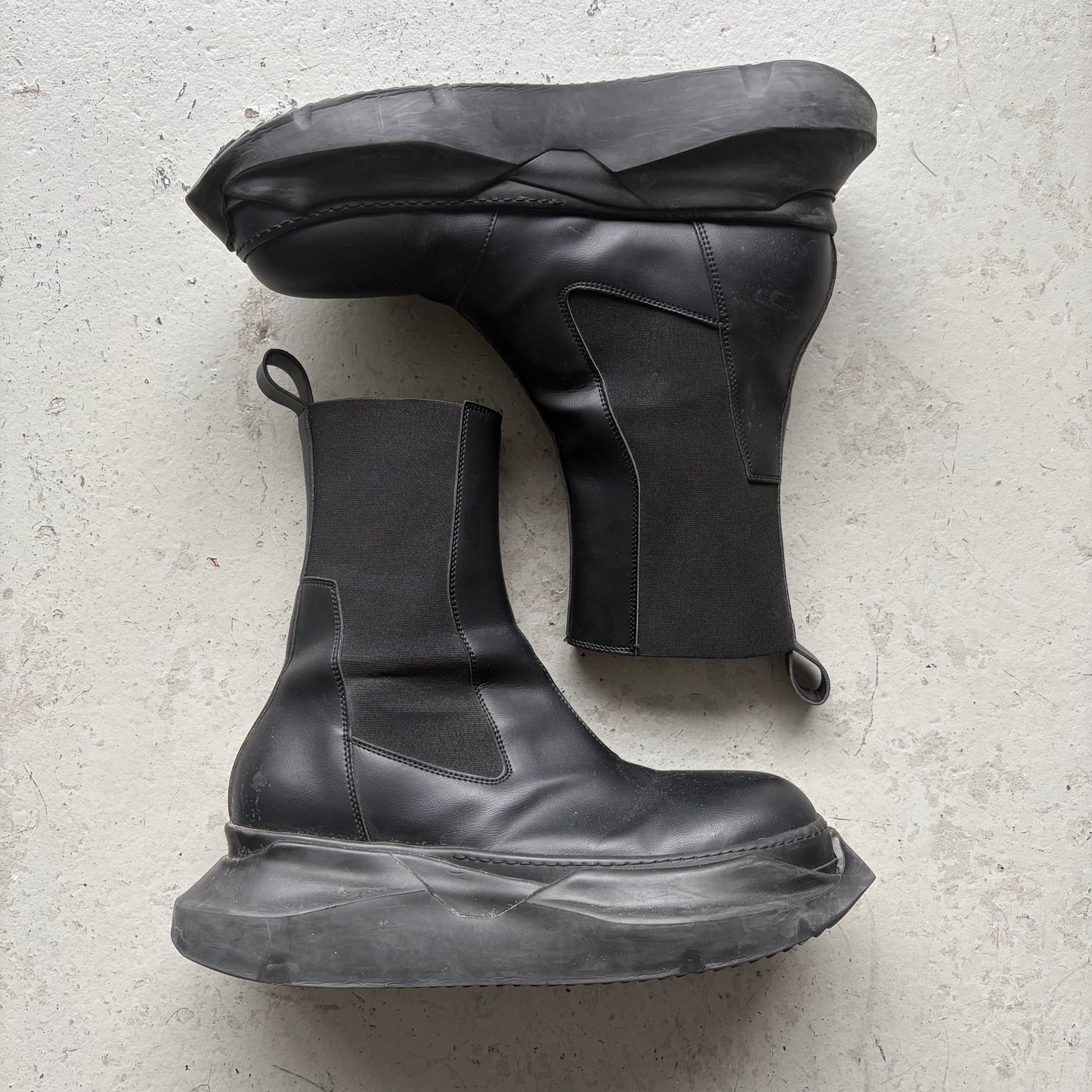 Rick Owens DRKSHDW Chelsea Abstract Beatle Boots (44)