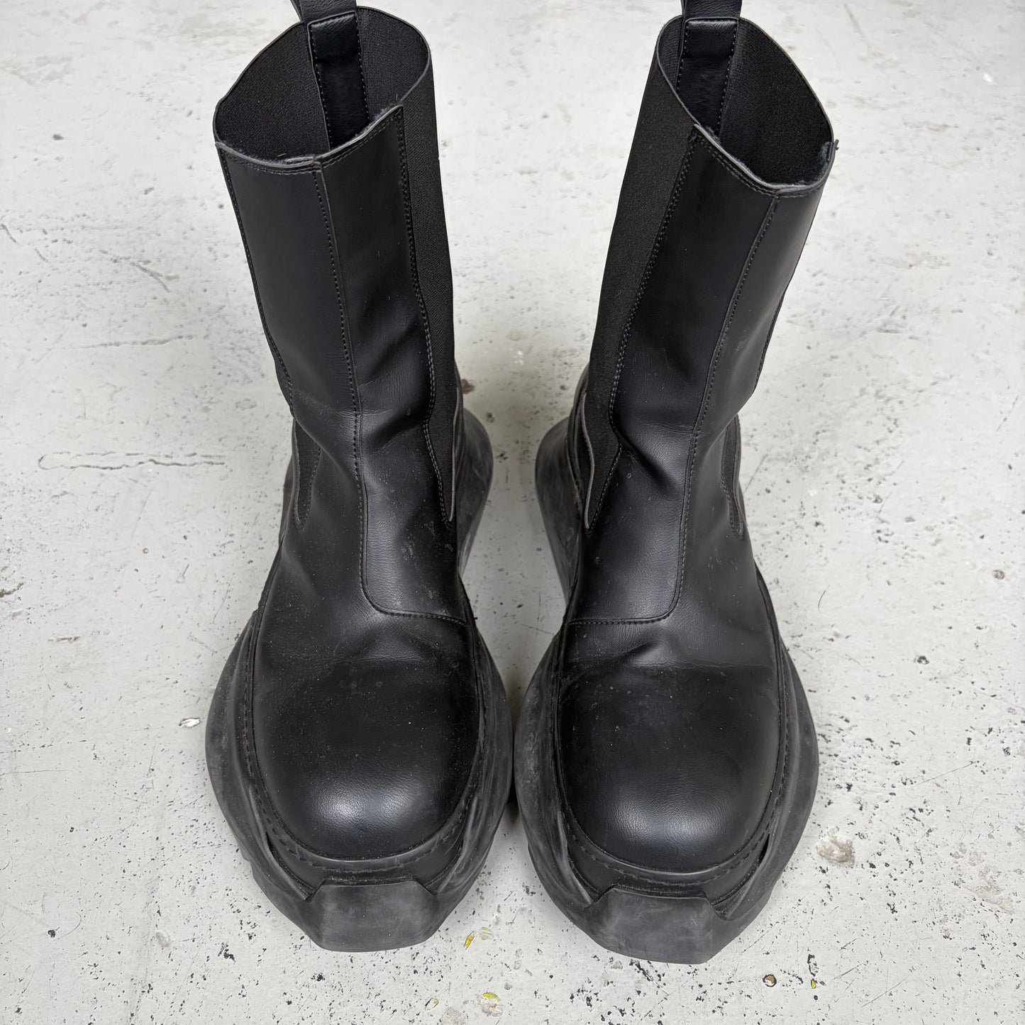 Rick Owens DRKSHDW Chelsea Abstract Beatle Boots (44)
