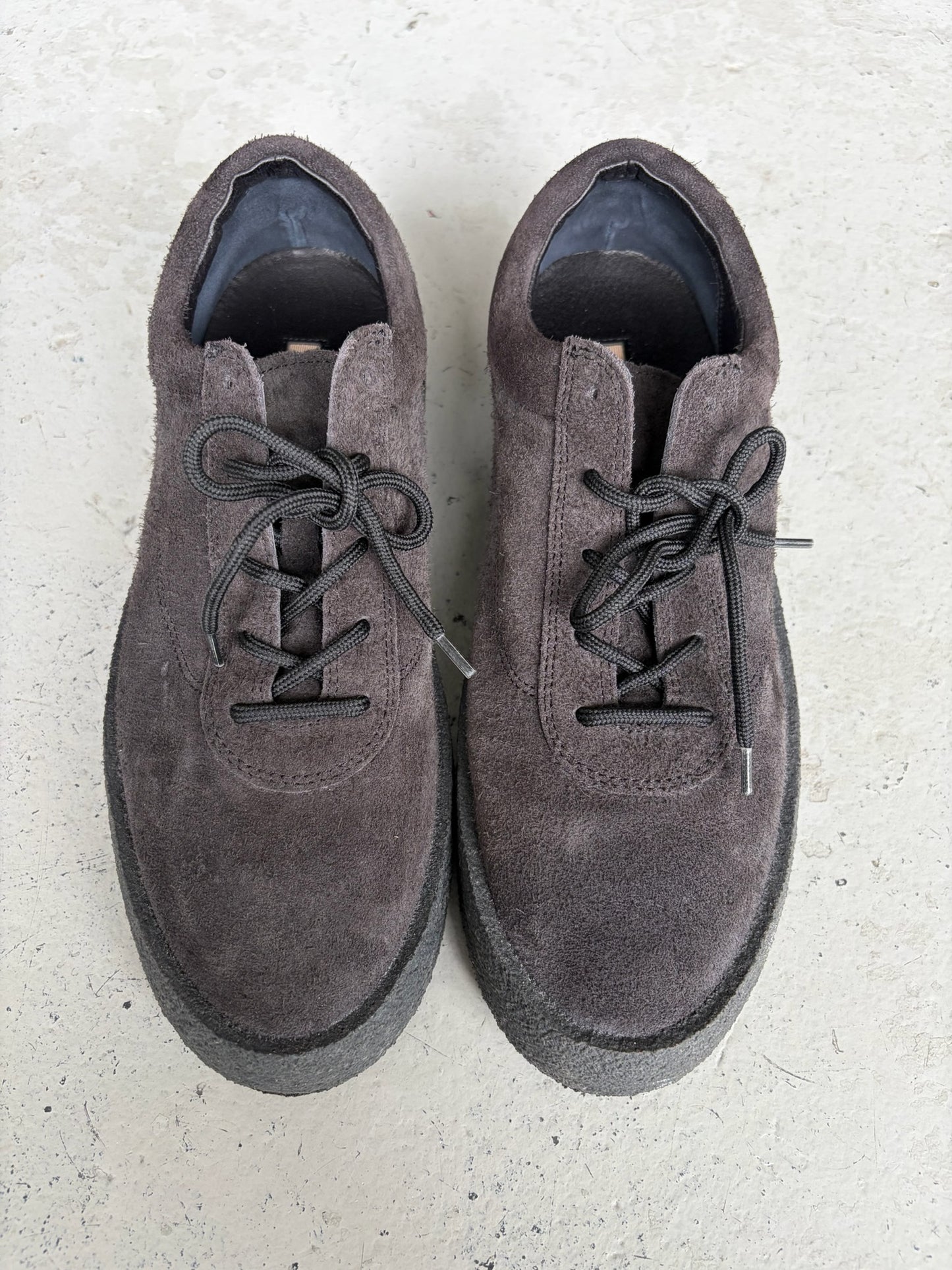 Yeezy Season 6 Thick Shaggy Suede Sneakers (43)