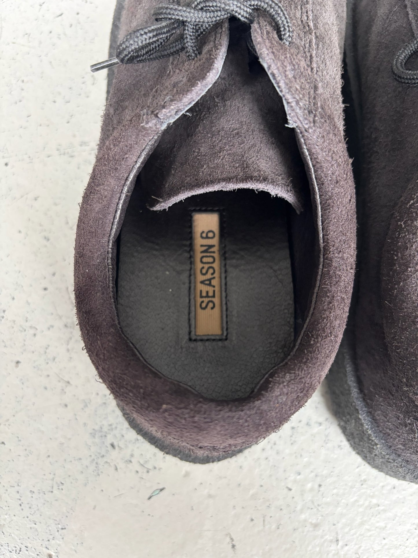 Yeezy Season 6 Thick Shaggy Suede Sneakers (43)
