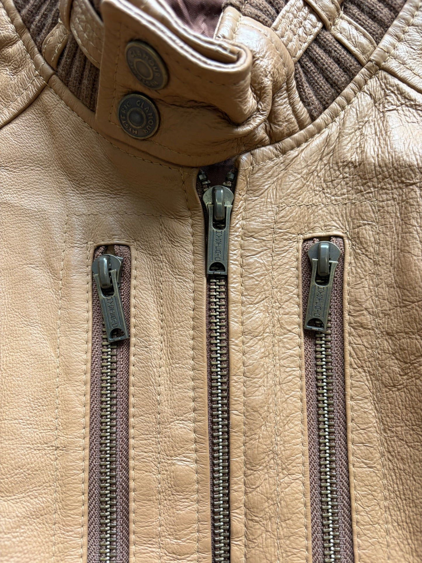 Hysteric Glamour Brown Leather Jacket (FREE)