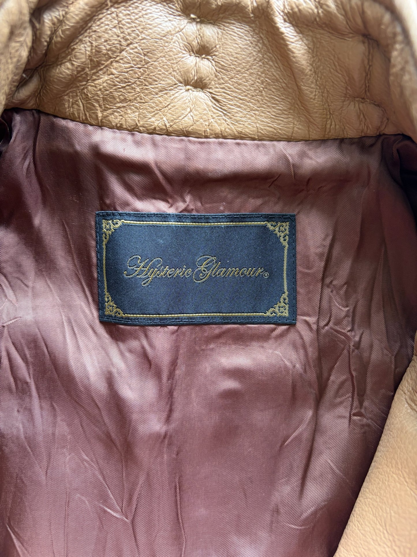 Hysteric Glamour Brown Leather Jacket (FREE)