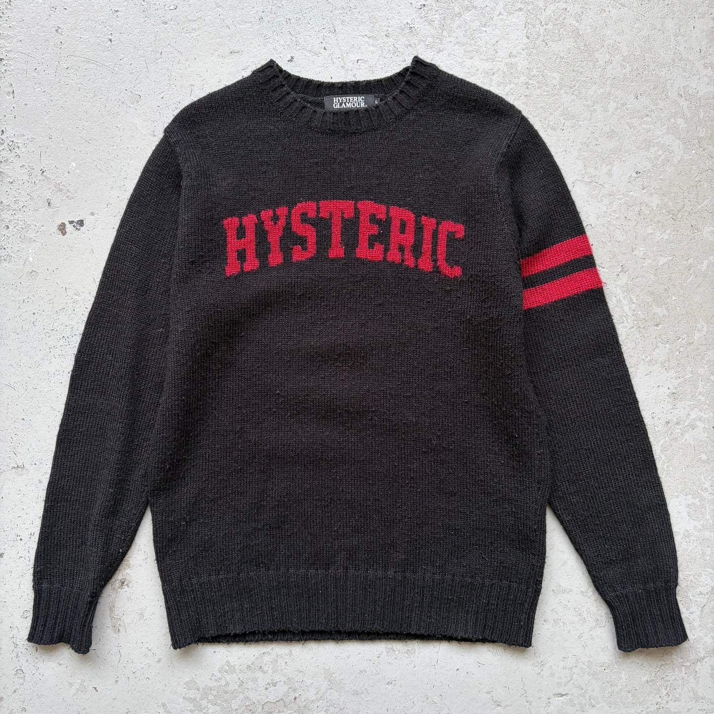 Hysteric Glamour Spellout Sweater  (L)