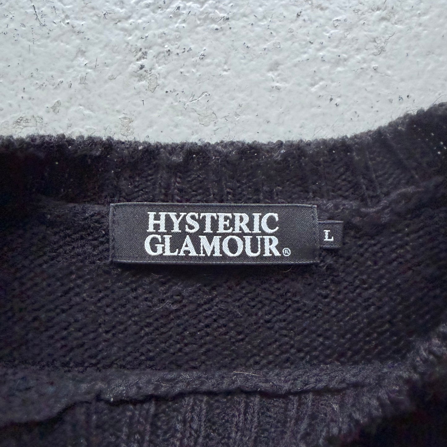 Hysteric Glamour Spellout Sweater  (L)