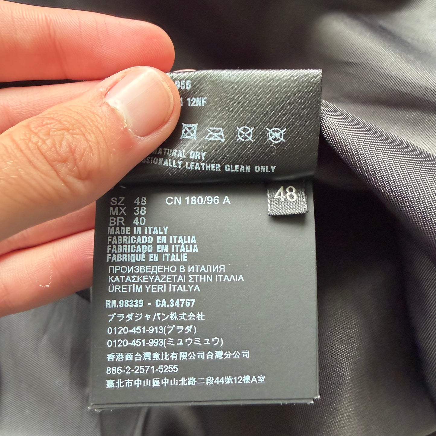 Prada 2022 Calf Leather Long Coat (48)