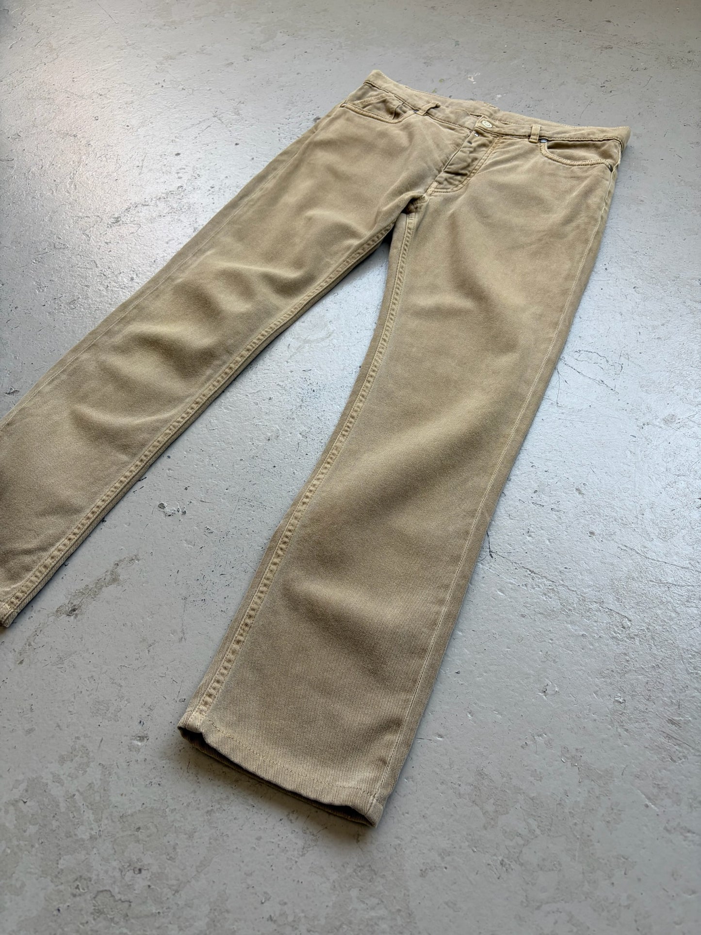 Maison Martin Margiela 13SS Slim Cut Tan Denim (46)