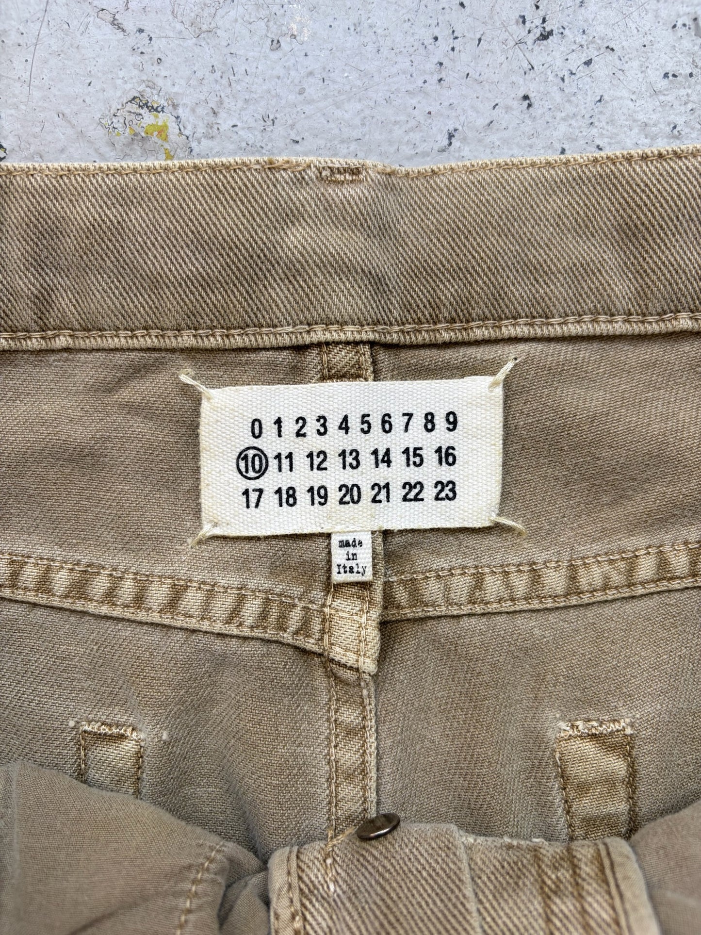 Maison Martin Margiela 13SS Slim Cut Tan Denim (46)