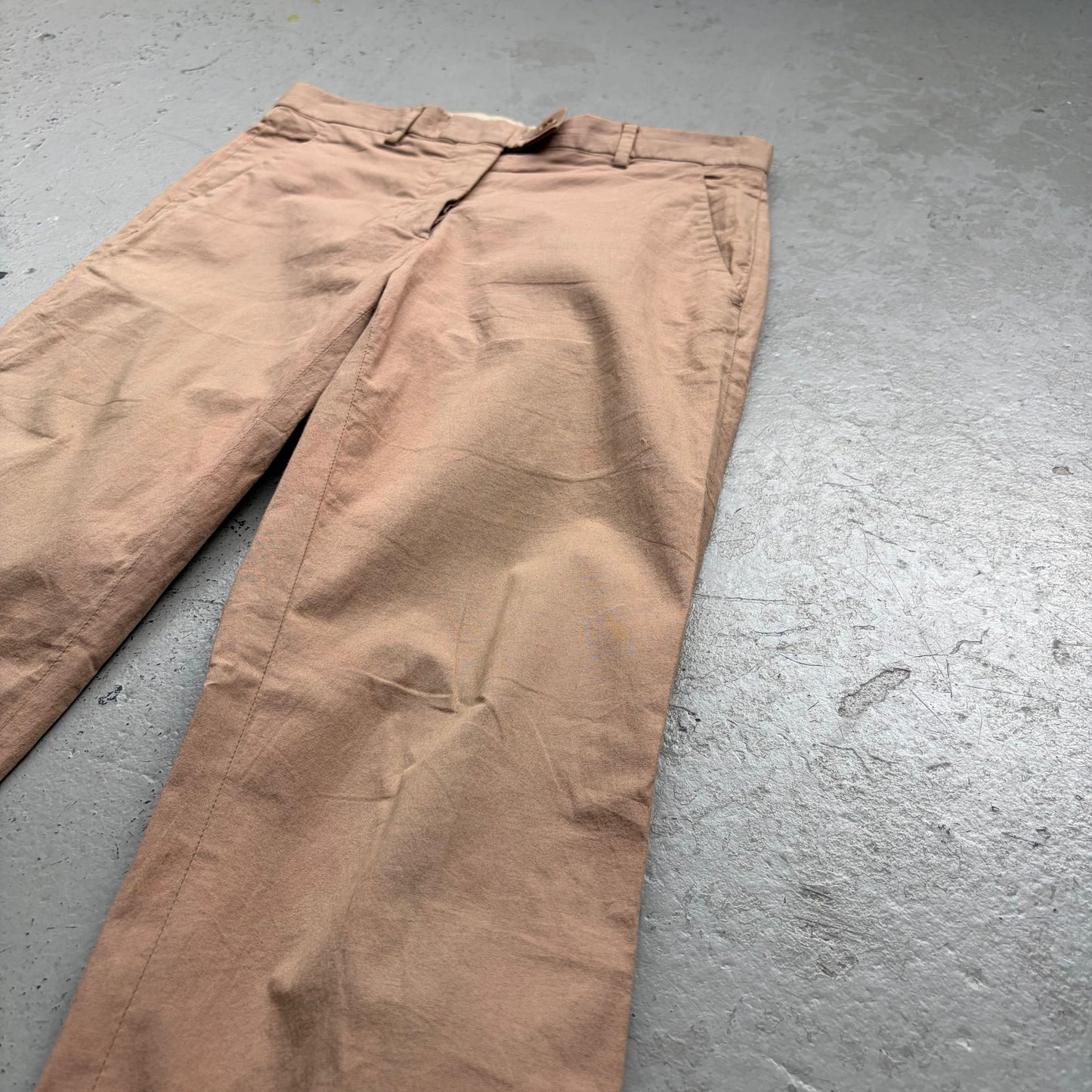 Helmut Lang AW97 Sand Washed Cotton Bootcut Trouser (40)