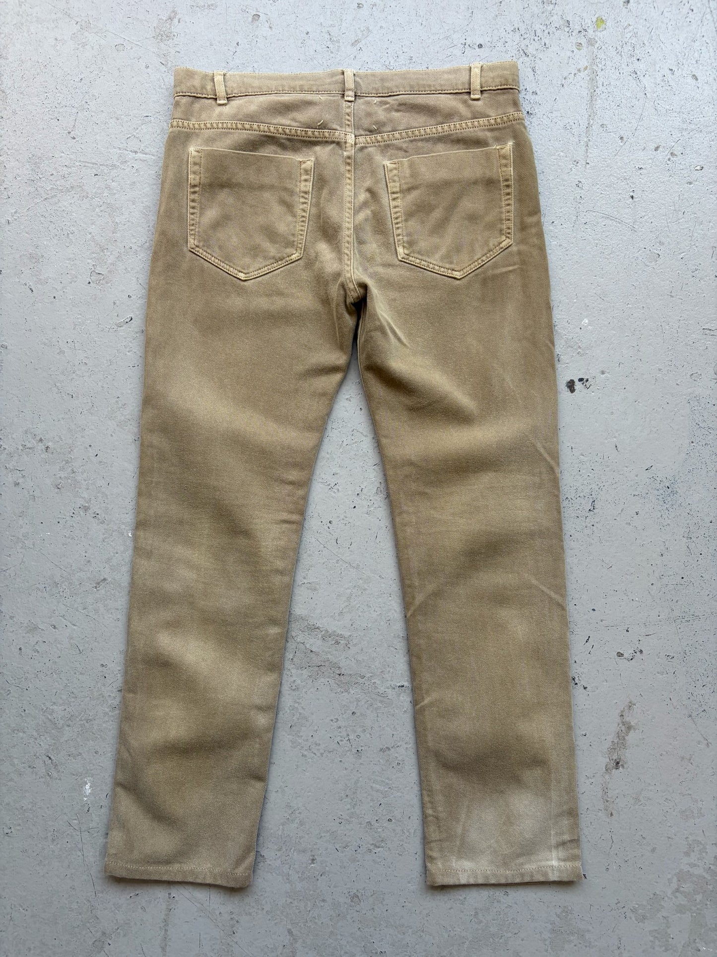 Maison Martin Margiela 13SS Slim Cut Tan Denim (46)