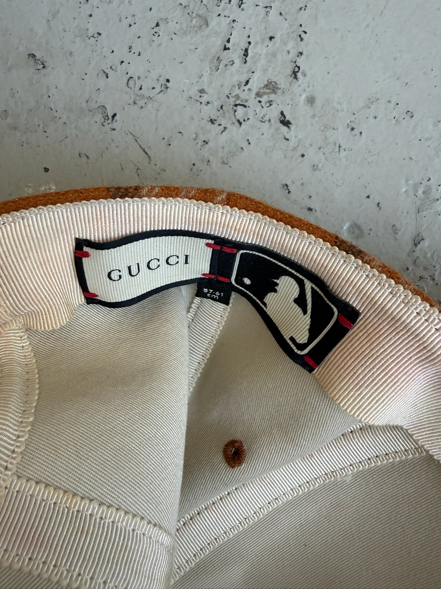 Gucci New York Yankees Plaid Hat (OS)