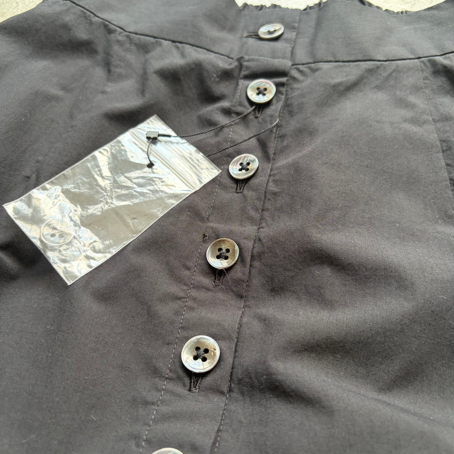 Hidden Gems SS24 Button Up Black Skirt (XS)