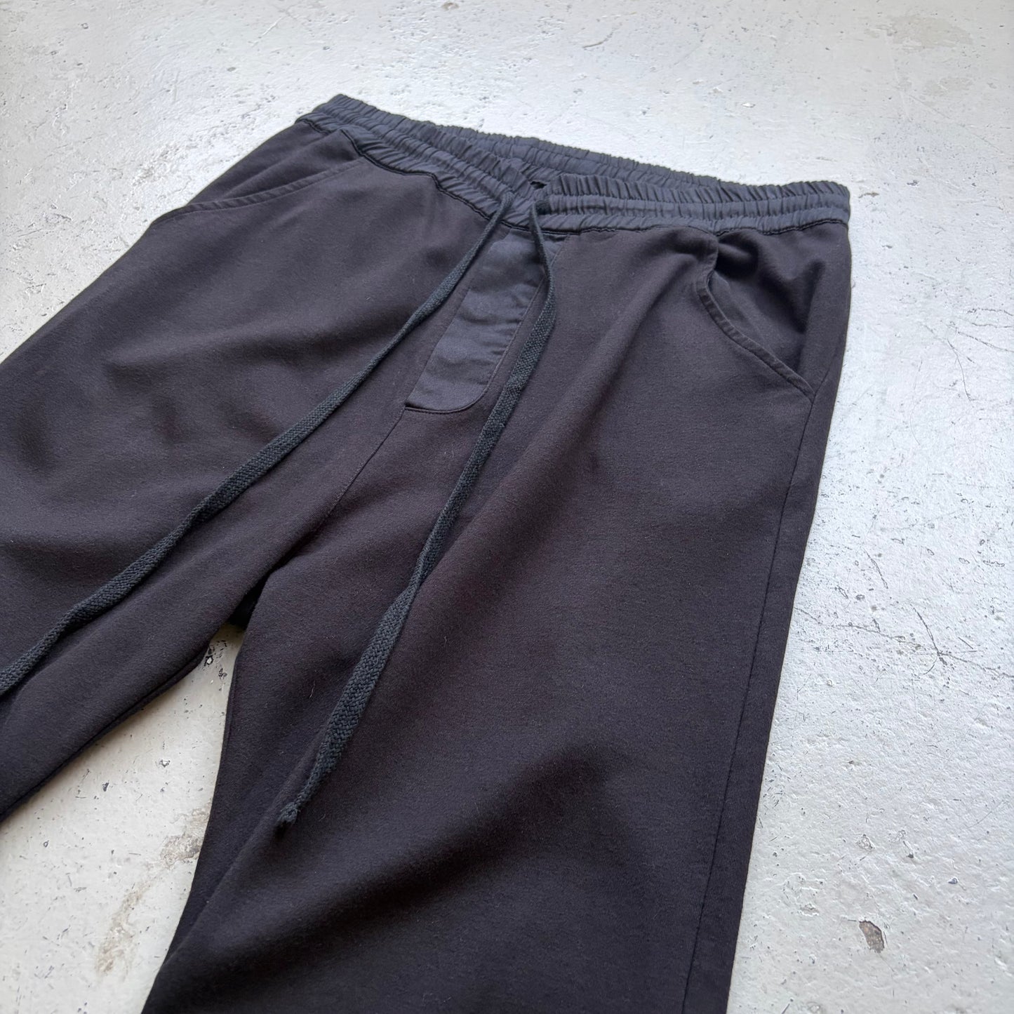 Thom Krom Black Cotton Cropped Bottoms (M)