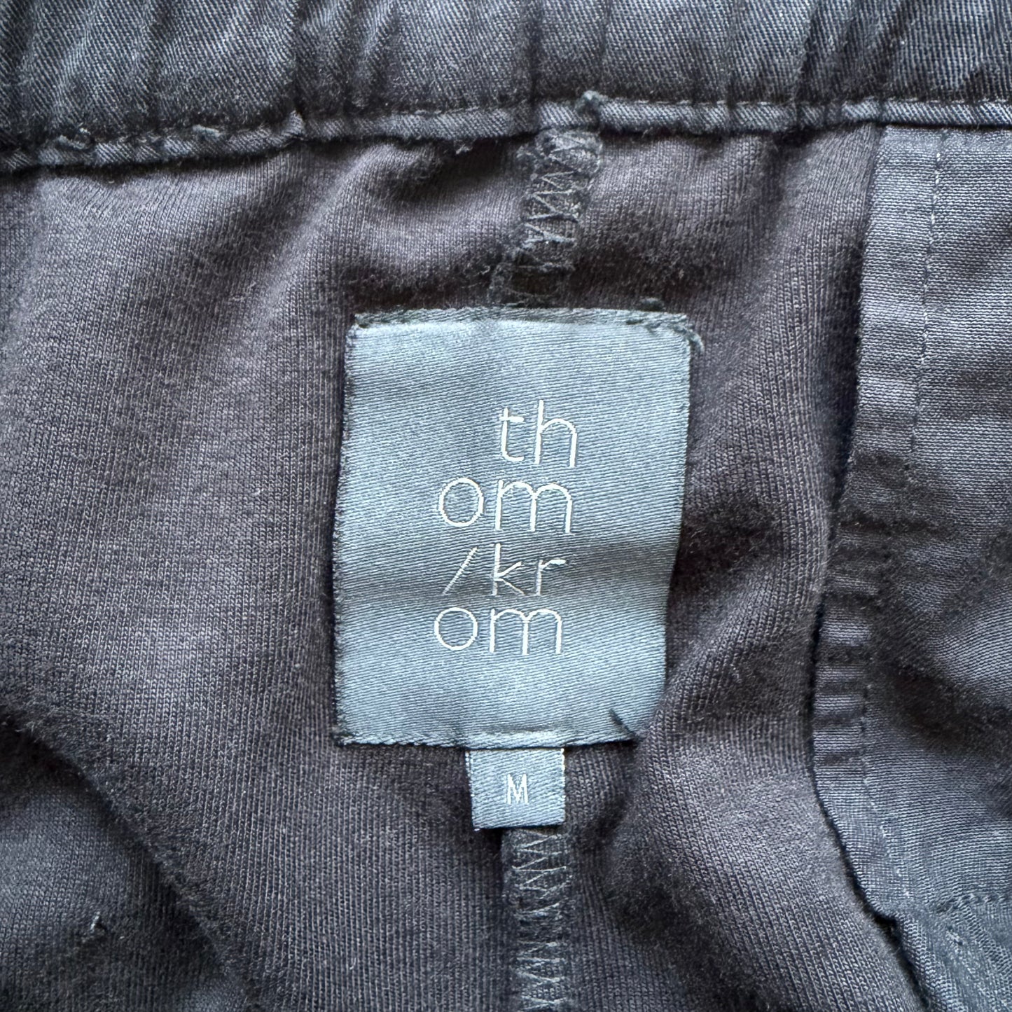 Thom Krom Black Cotton Cropped Bottoms (M)