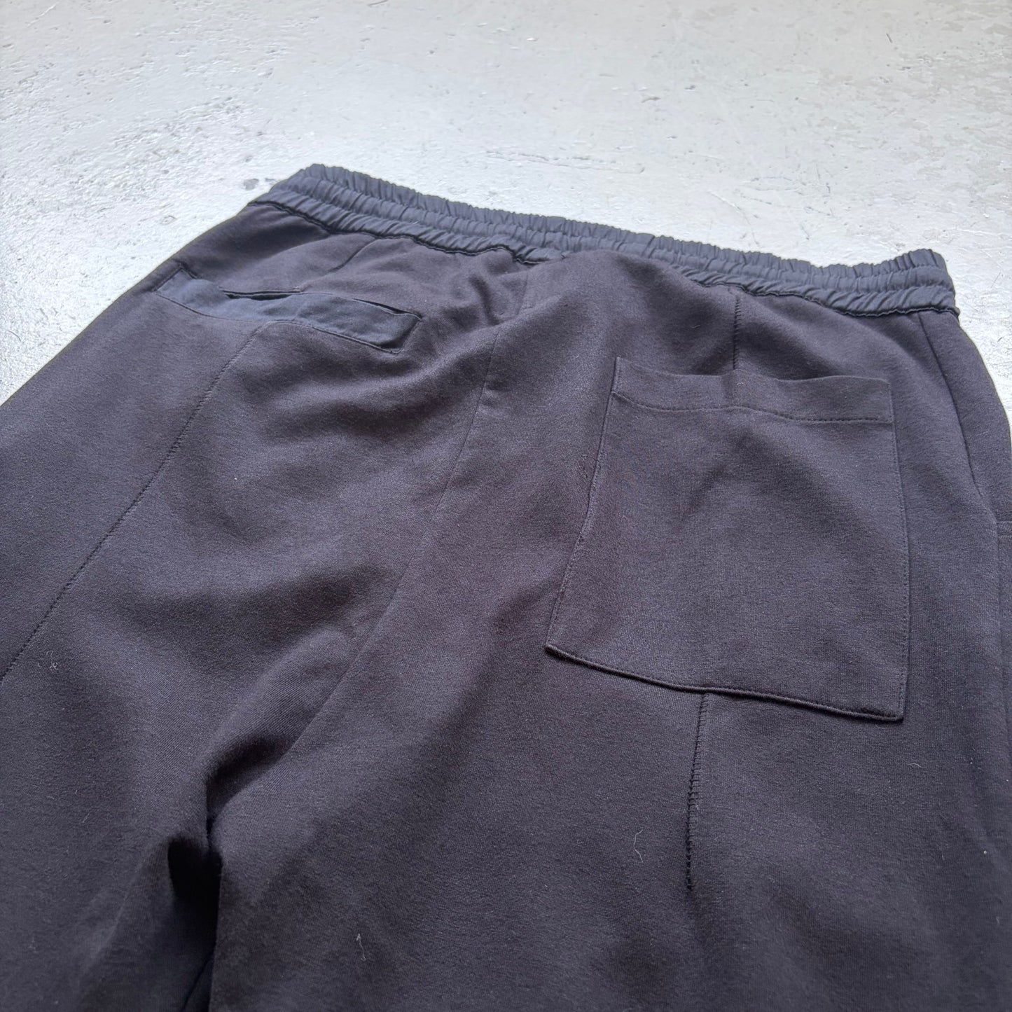 Thom Krom Black Cotton Cropped Bottoms (M)