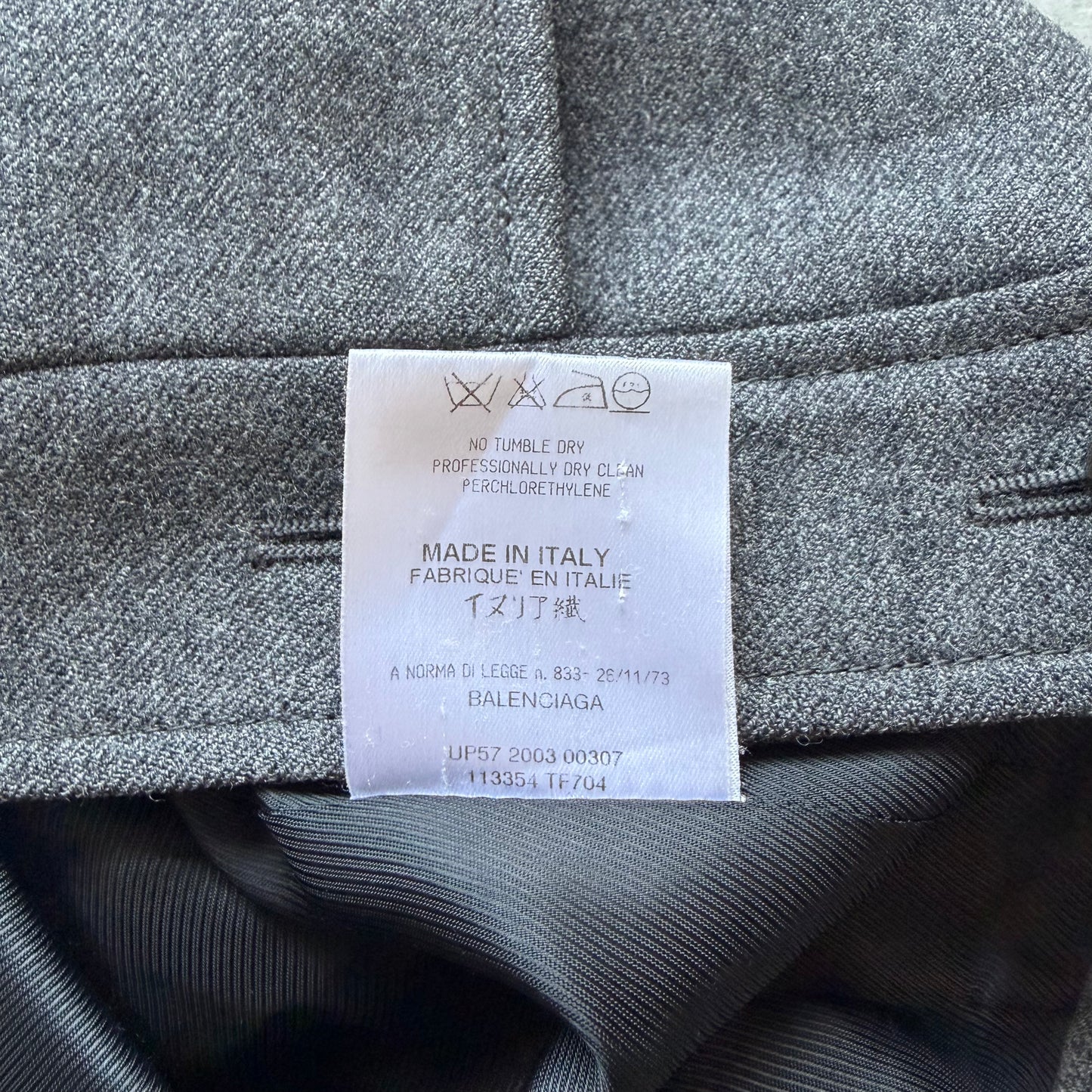 Balenciaga Cropped Grey Napoleon Jacket (38)