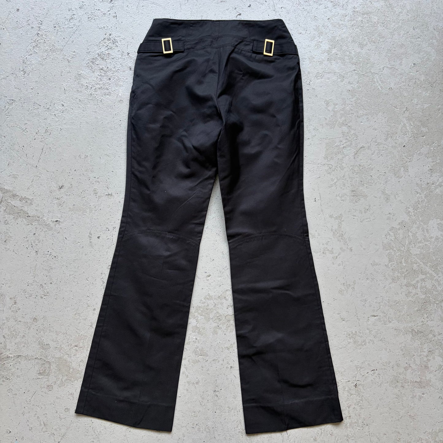 Gucci FW03 Tom Ford Buckle Flared Black Pants (38)