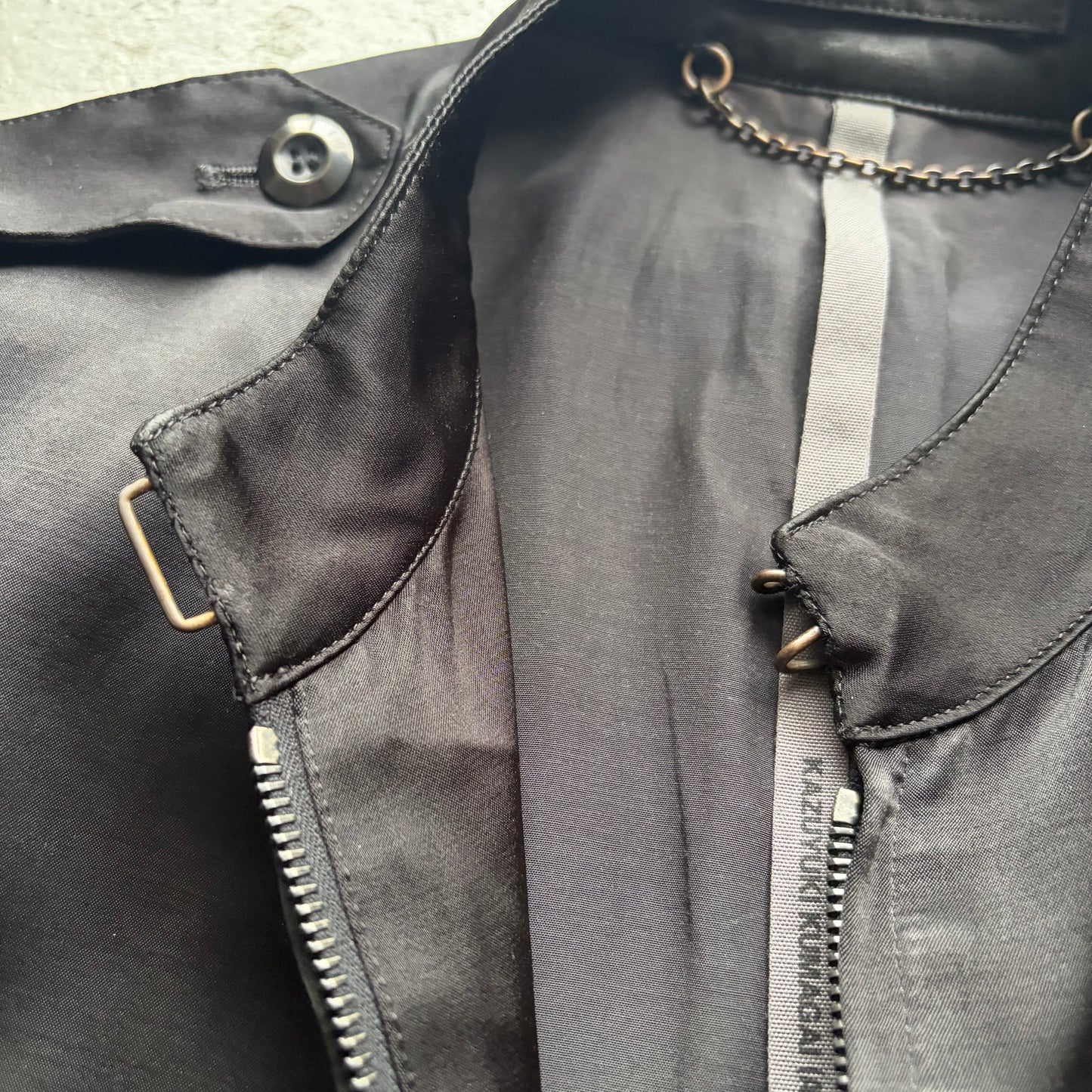 Kazuyuki Kumagai Attachment Black Zip Up Jacket (1)