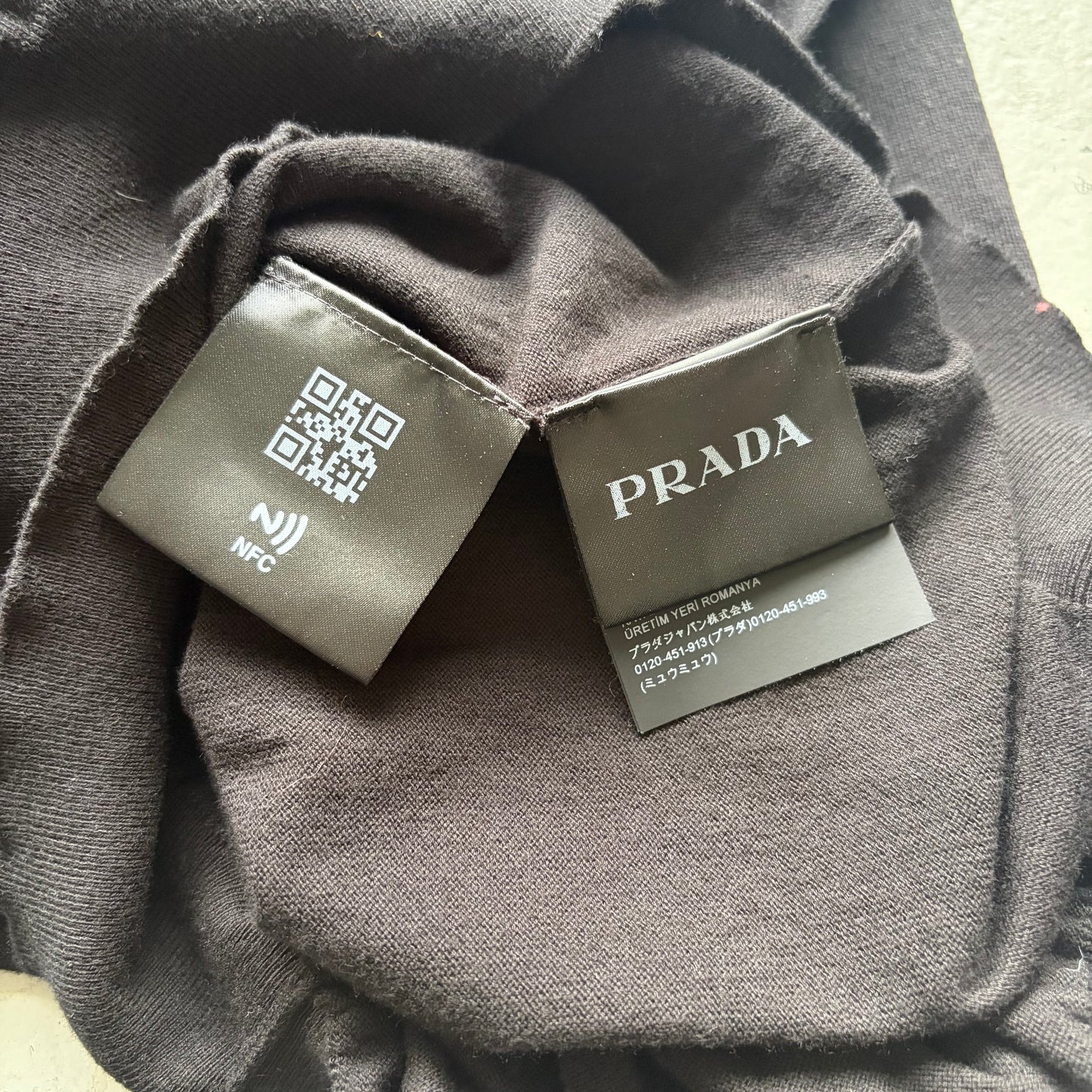 Prada Black Cotton Sweater (48)