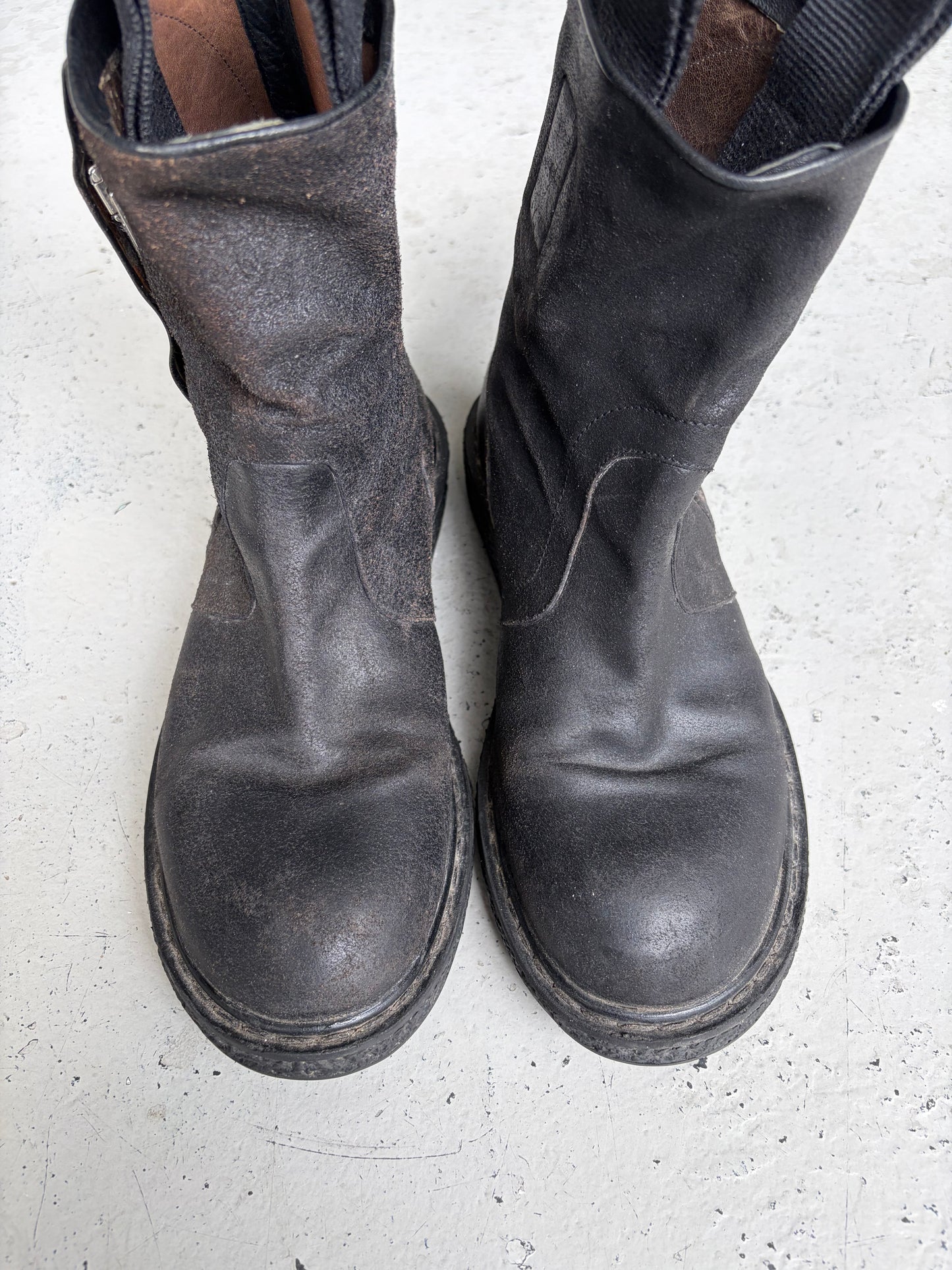 Rick Owens FW09 Crust Pull On Creeper Boots (42.5)