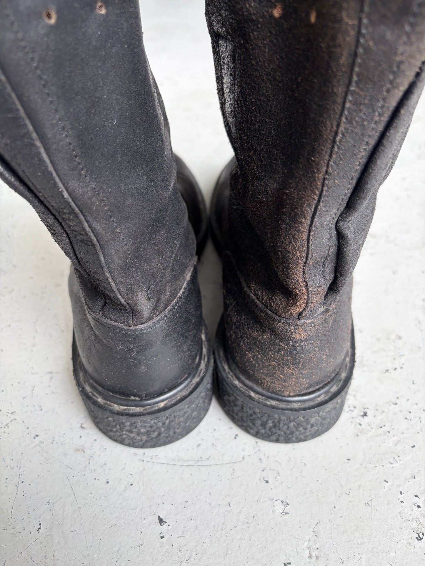 Rick Owens FW09 Crust Pull On Creeper Boots (42.5)