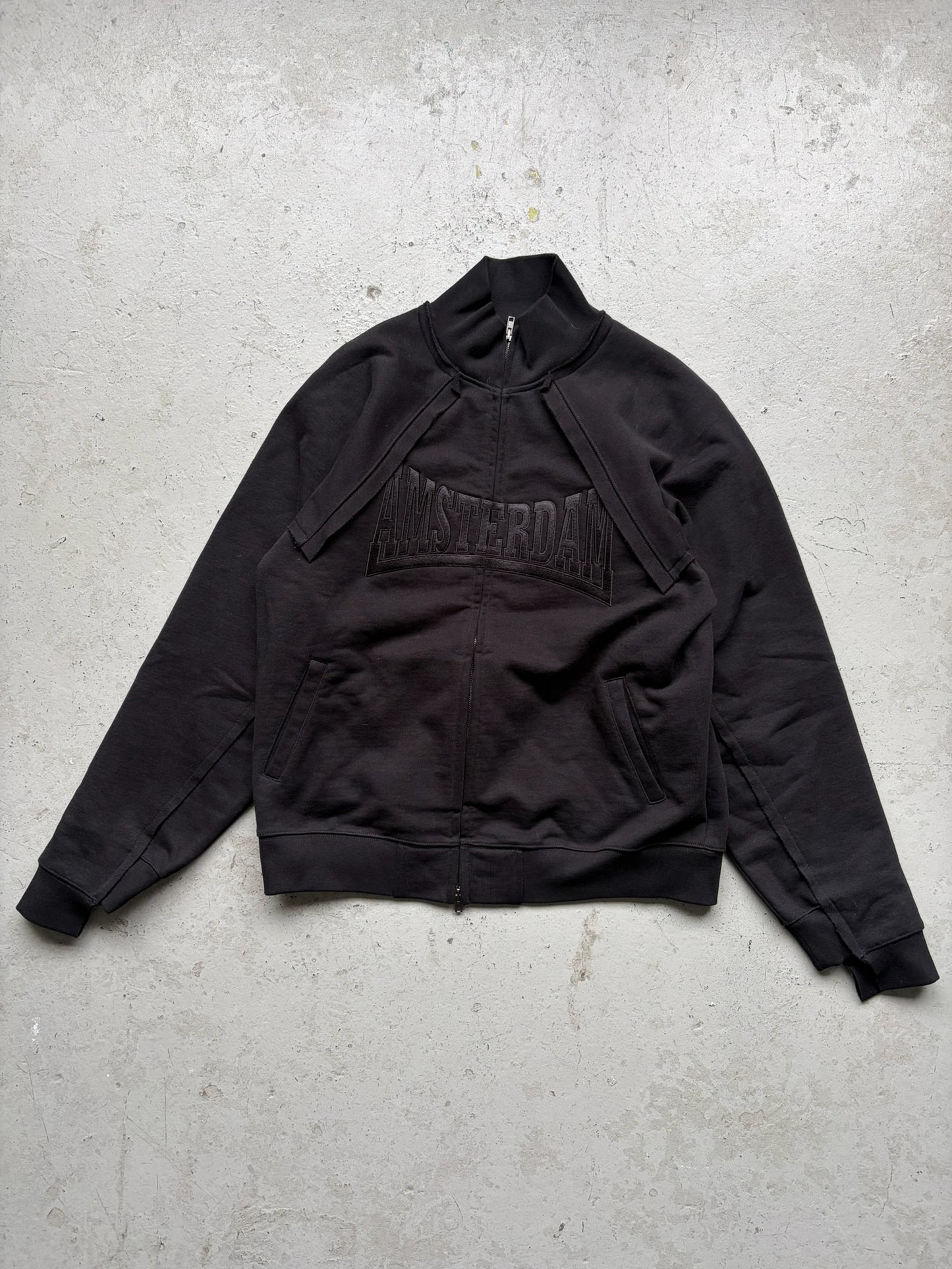 Vetements Amsterdam Black Zip Up (XL)