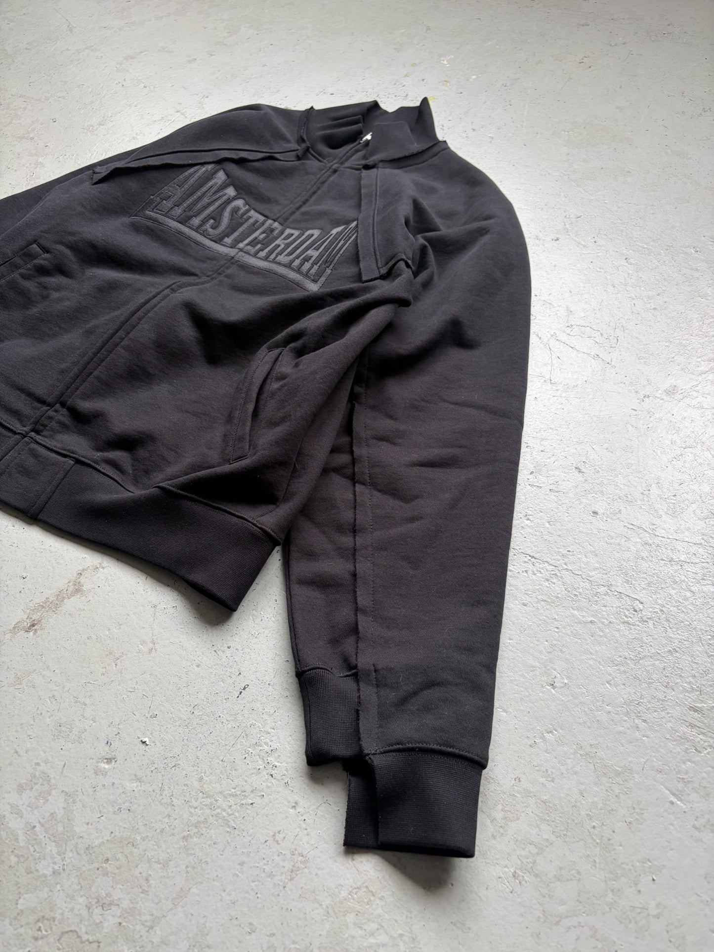 Vetements Amsterdam Black Zip Up (XL)