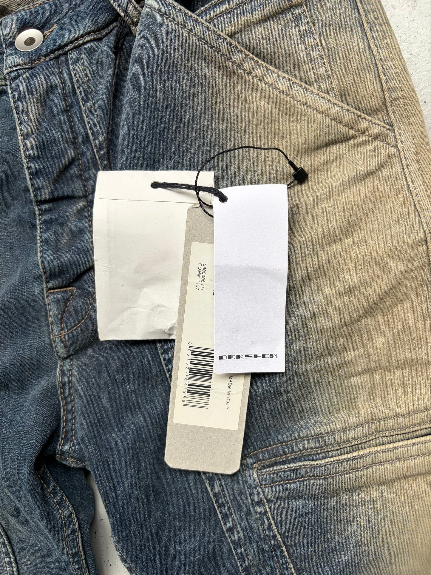 Rick Owens DRKSHDW Mineral Pearl Degrade Nagakin Bottoms (XS)