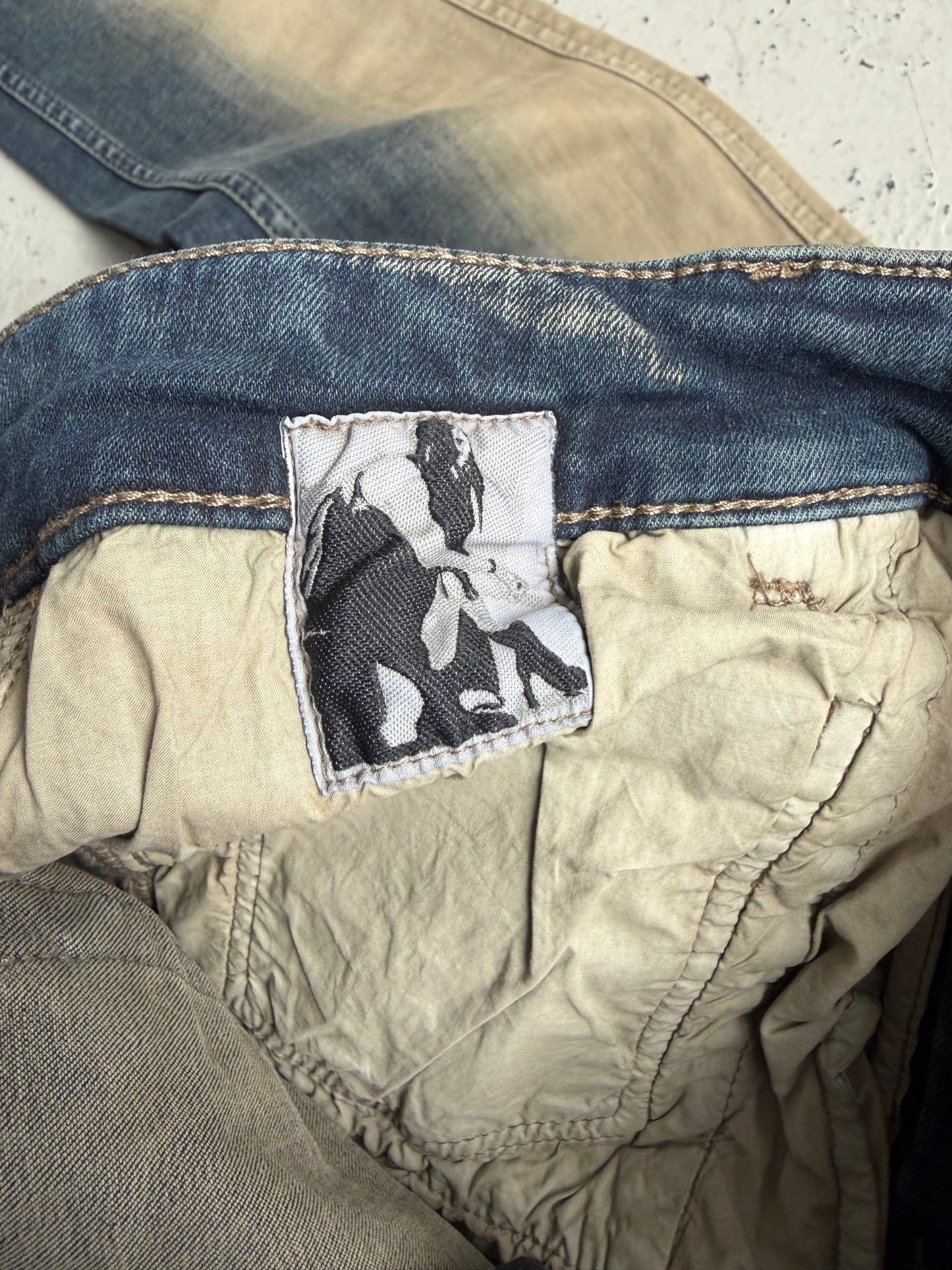 Rick Owens DRKSHDW Mineral Pearl Degrade Nagakin Bottoms (XS)