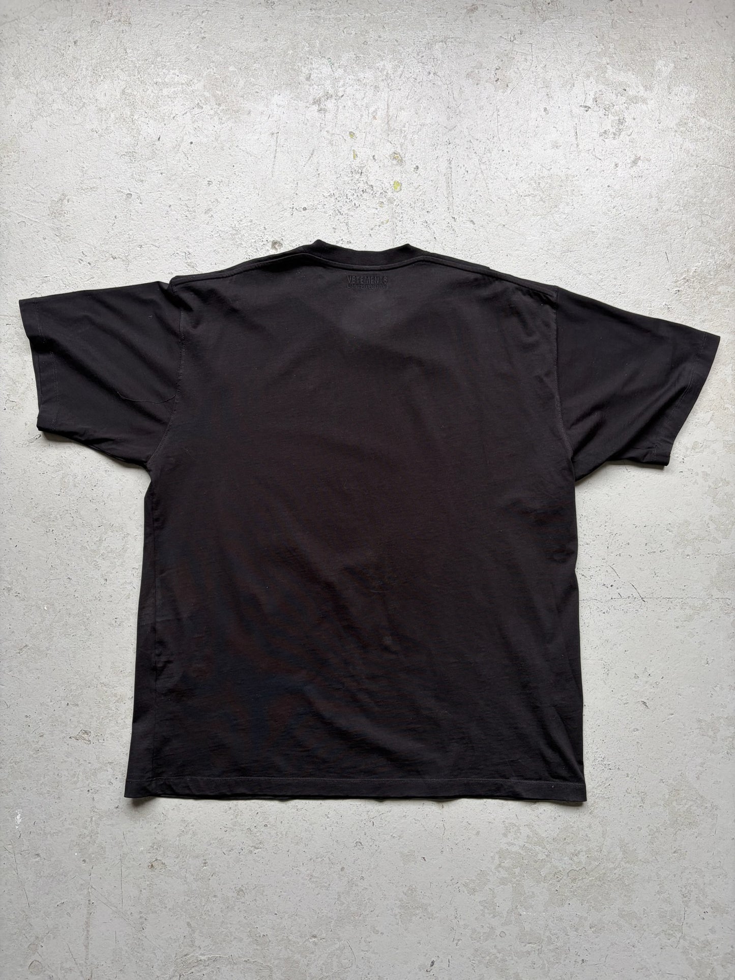 Vetements Logo Label Black Short Sleeve (L)