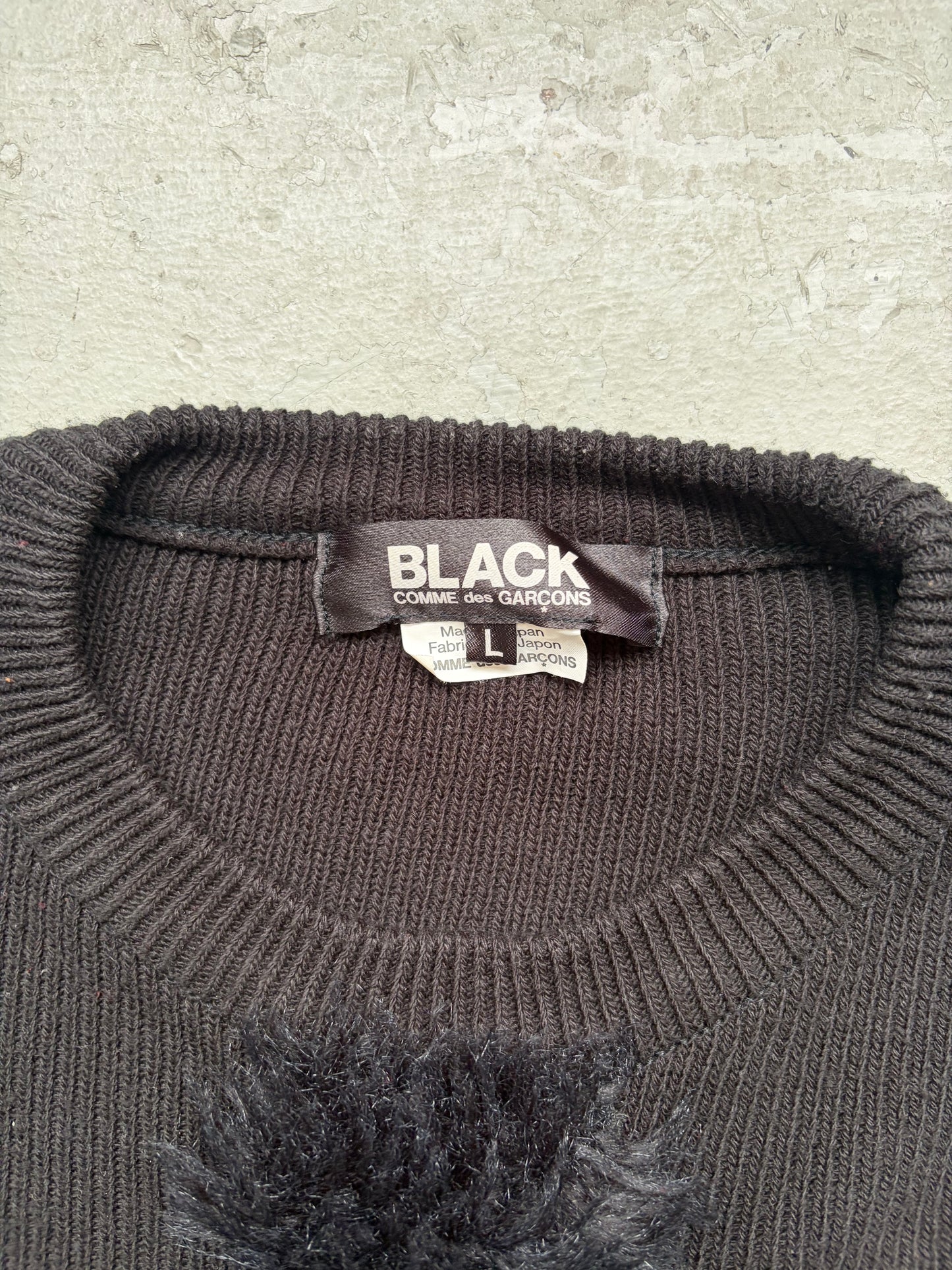 Comme Des Garcons Black 2023 Ribbed Sweater (L)