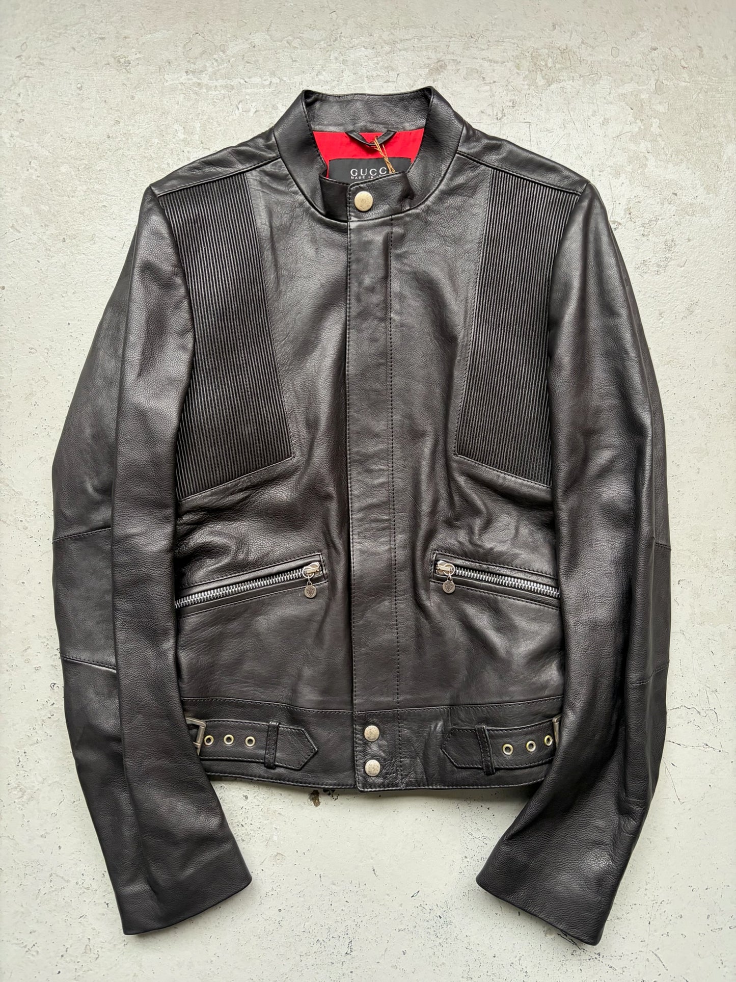 Gucci 09SS Leather Jacket (46)