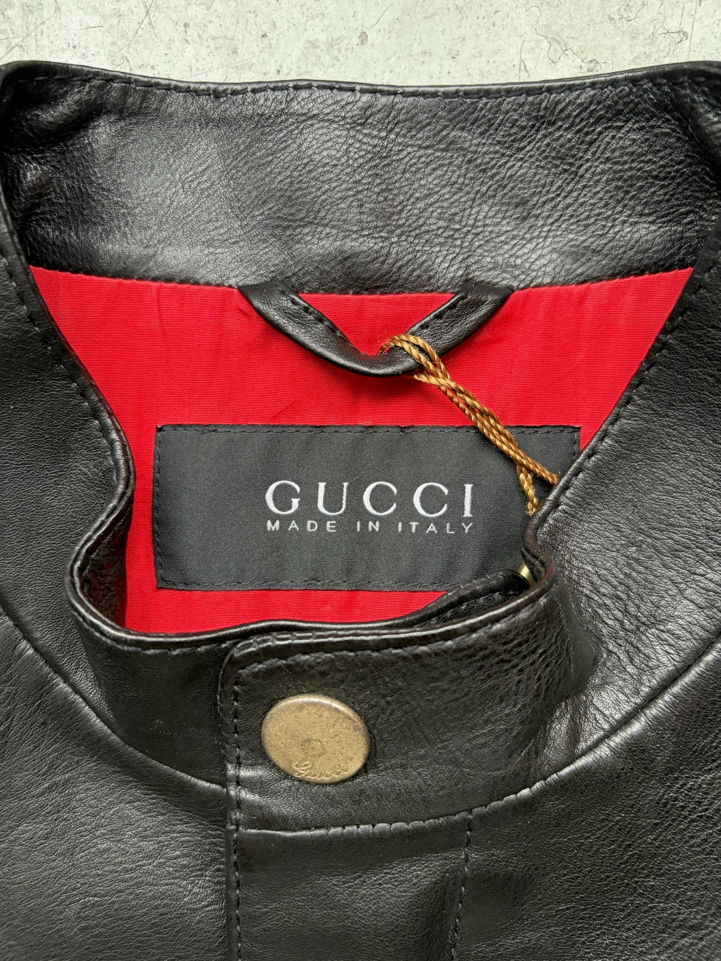 Gucci 09SS Leather Jacket (46)