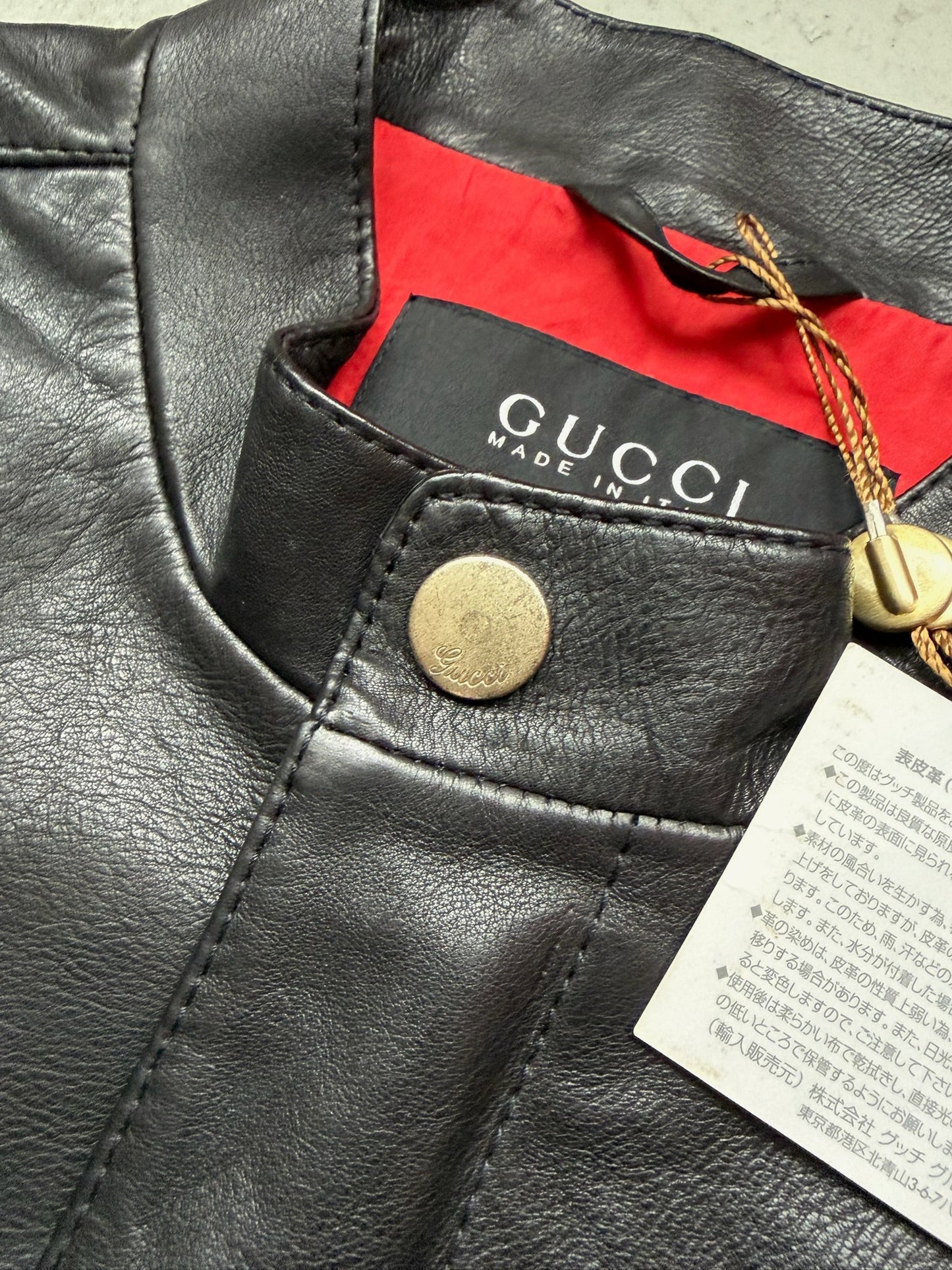 Gucci 09SS Leather Jacket (46)