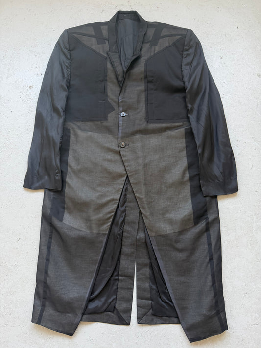 Rick Owens Runway Sample S/S 22 “FOGACHINE” Jumbo Tatlin Wool Coat (48)