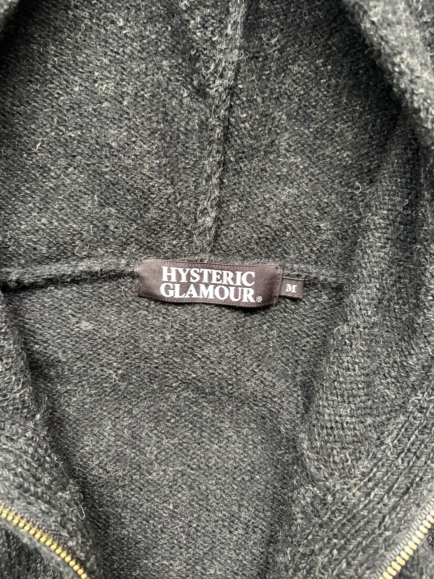Hysteric Glamour Black Wool Zip Up (M)