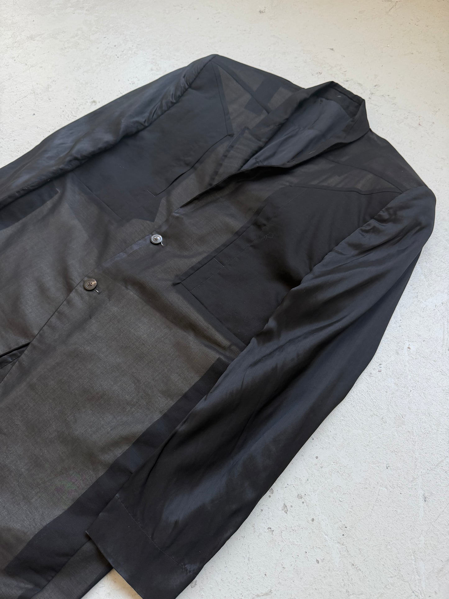 Rick Owens Runway Sample S/S 22 “FOGACHINE” Jumbo Tatlin Wool Coat (48)