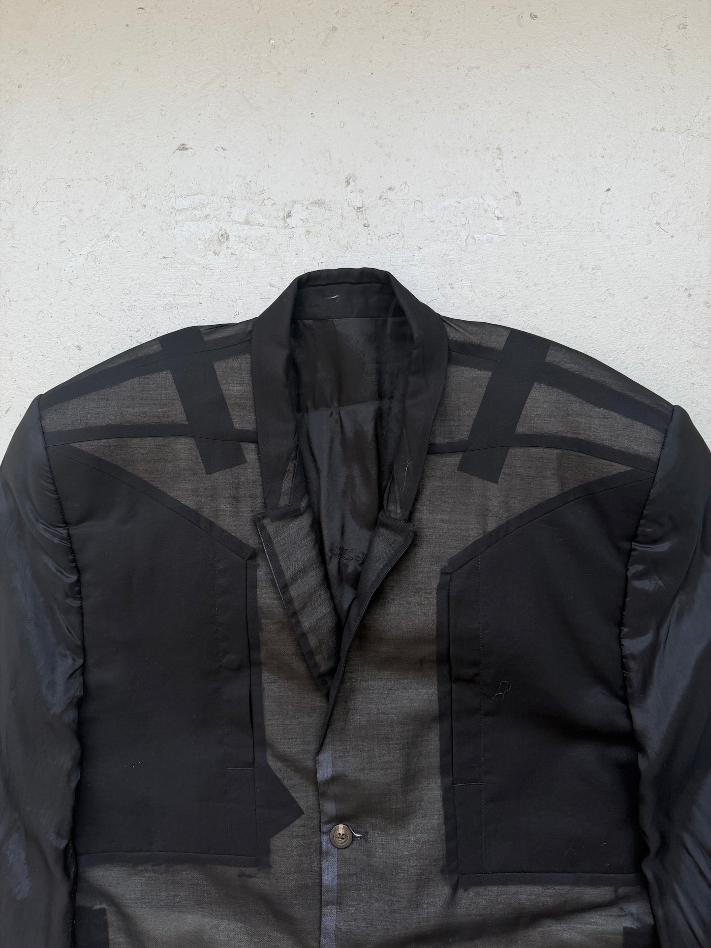 Rick Owens Runway Sample S/S 22 “FOGACHINE” Jumbo Tatlin Wool Coat (48)