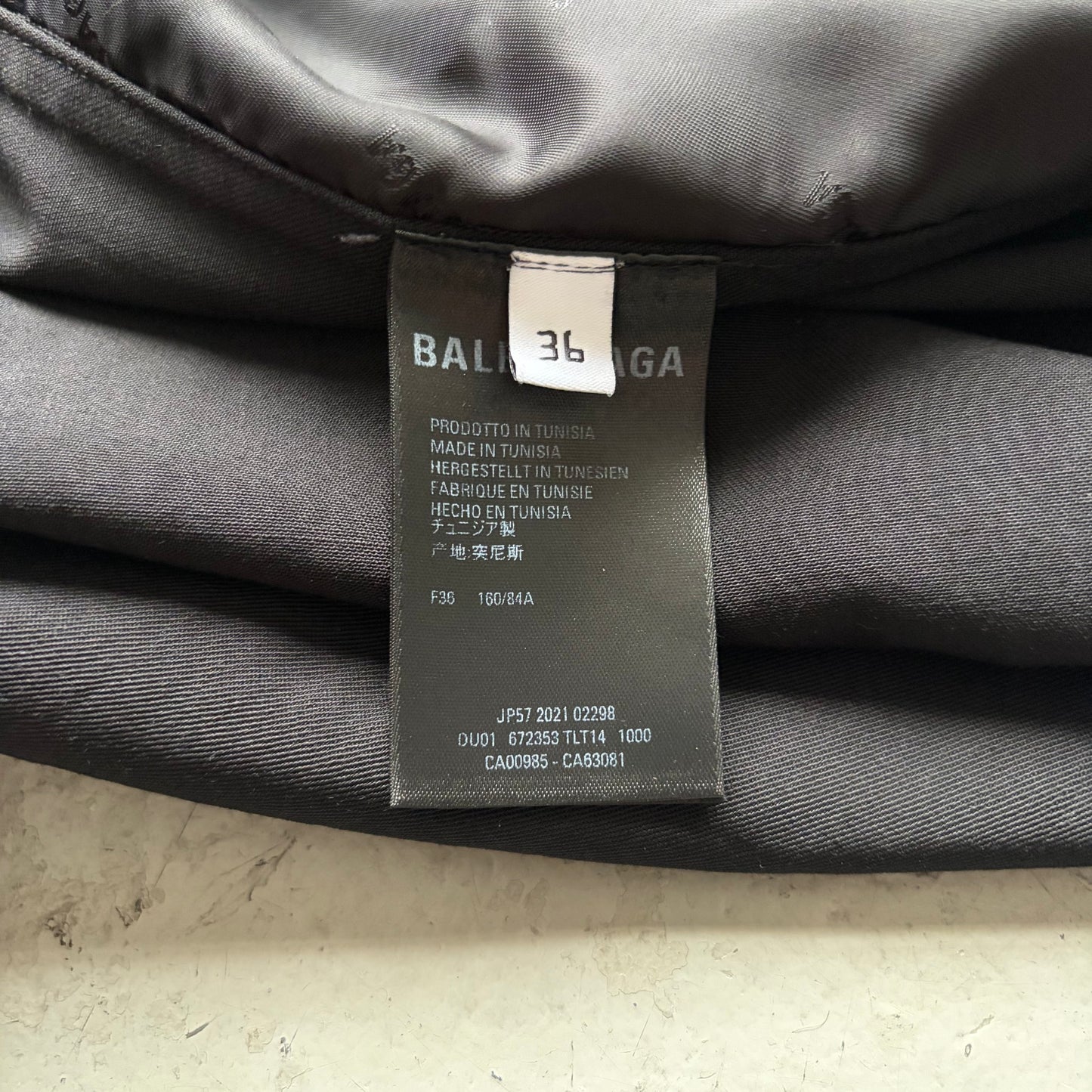 Balencaiga Black Button Up (36)