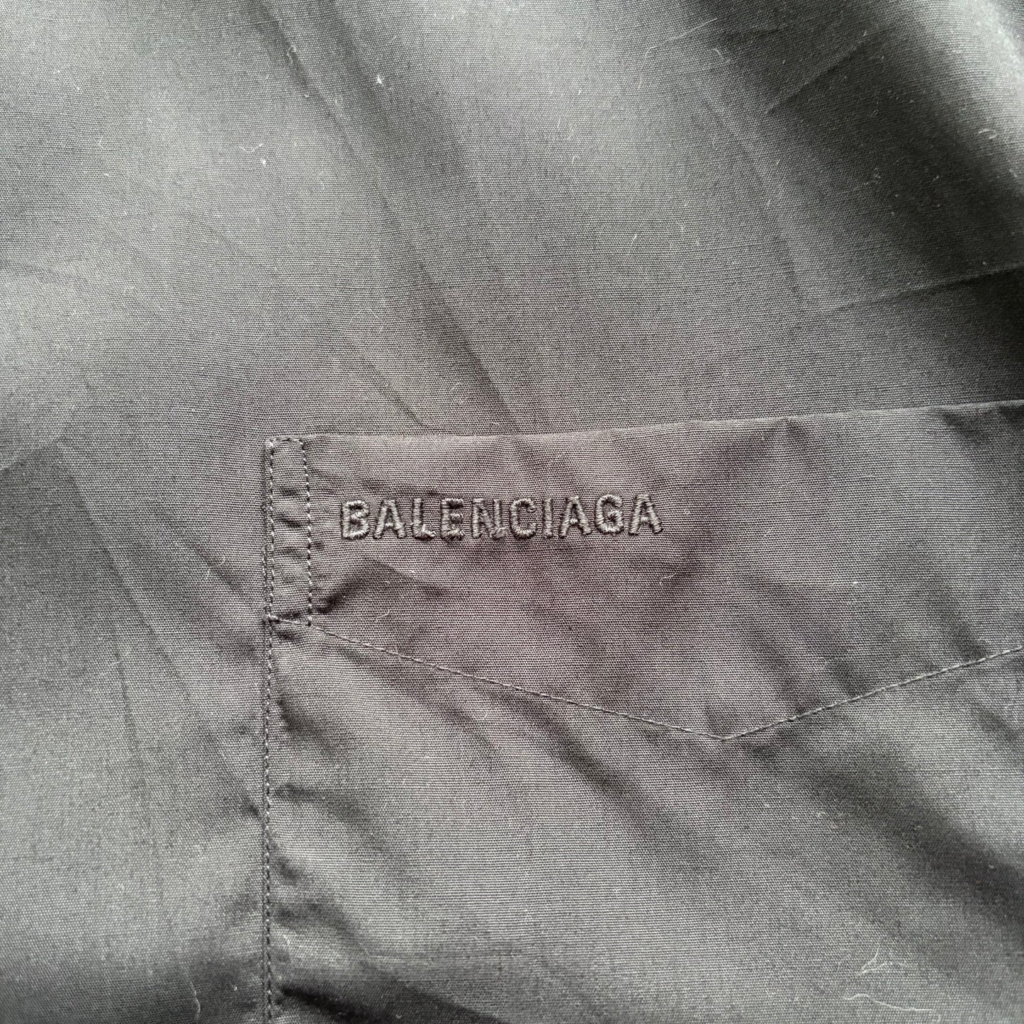 Balenciaga Oversized Black Button Up (38)