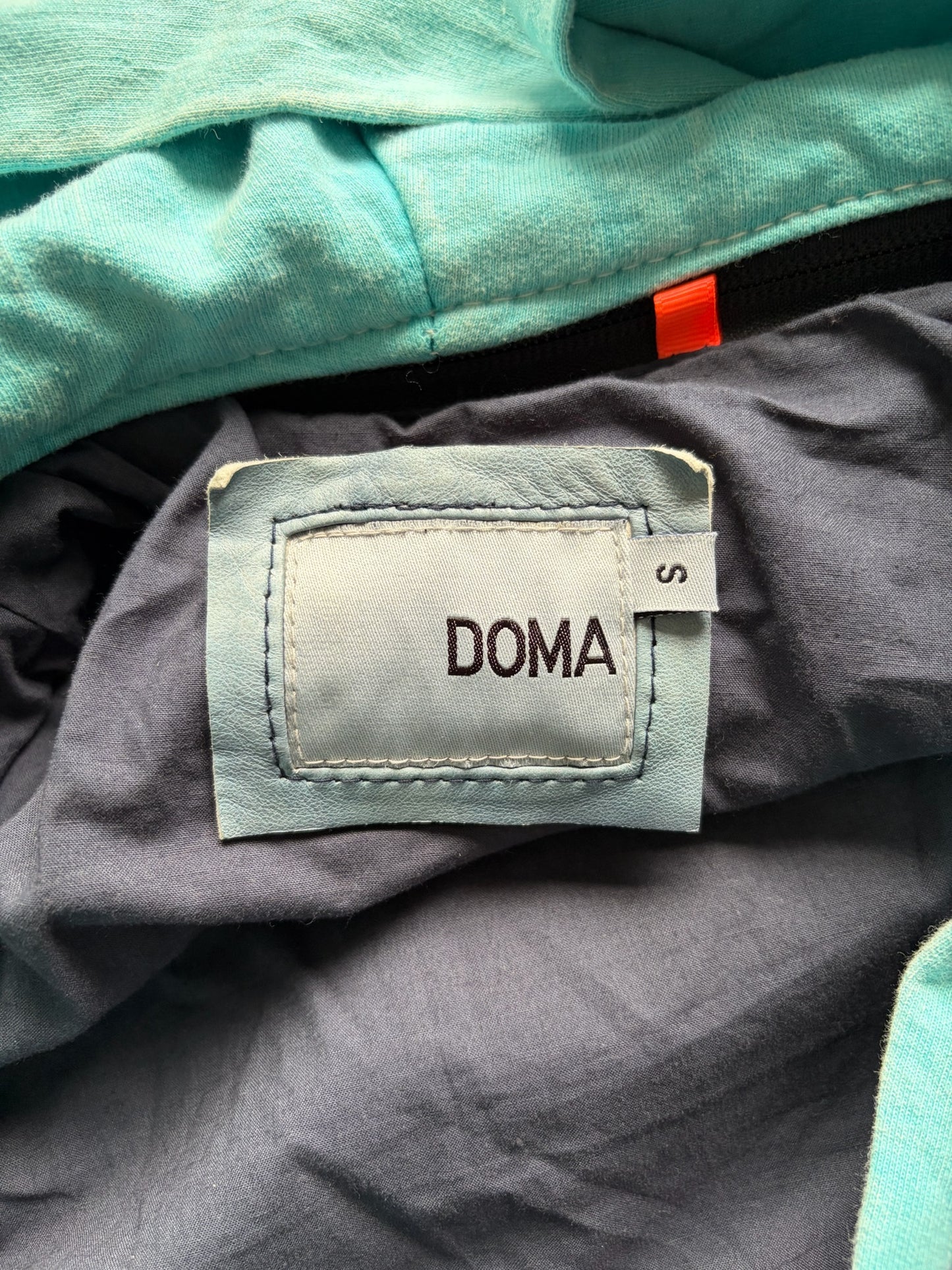 Doma Purple Leather Jacket With Detachable Hood (S)