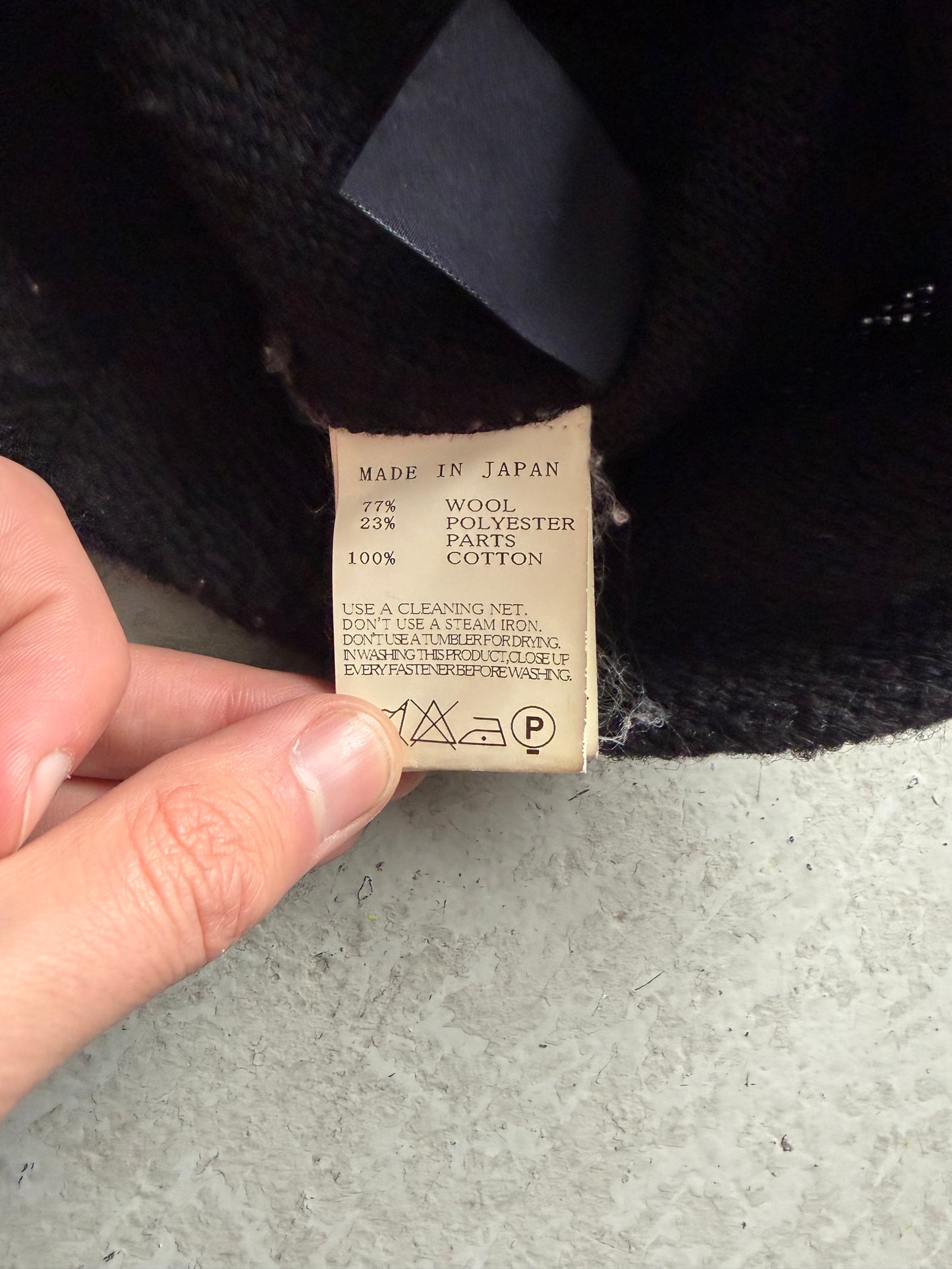 Limi Feu Black Wool Zip Up (S)