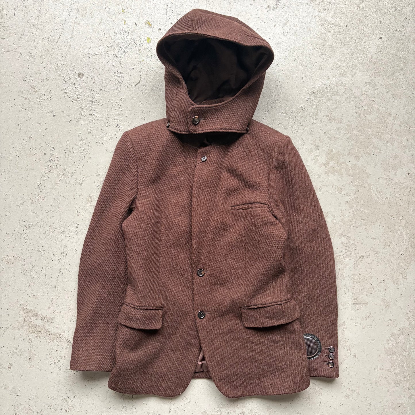 Undercover Detachable Hooded Wool Blazer (3)