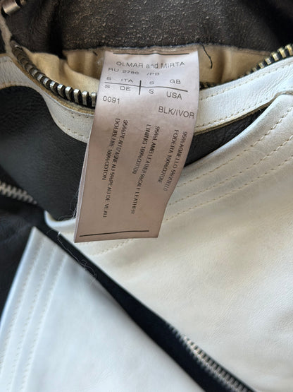 Rick Owens FW08 STAG Black & White Geo Shearling Jacket (S)