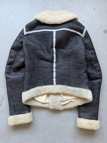 Rick Owens FW08 STAG Black & White Geo Shearling Jacket (S)