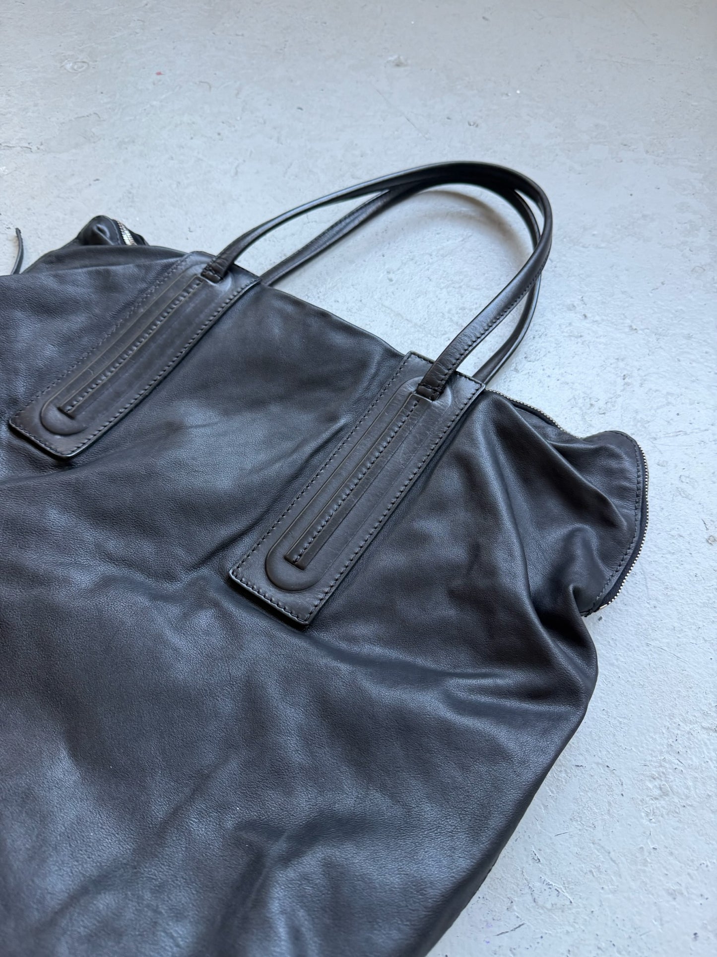 Rick Owens FW15 SPHINX Large Leather Carry-All (OS)