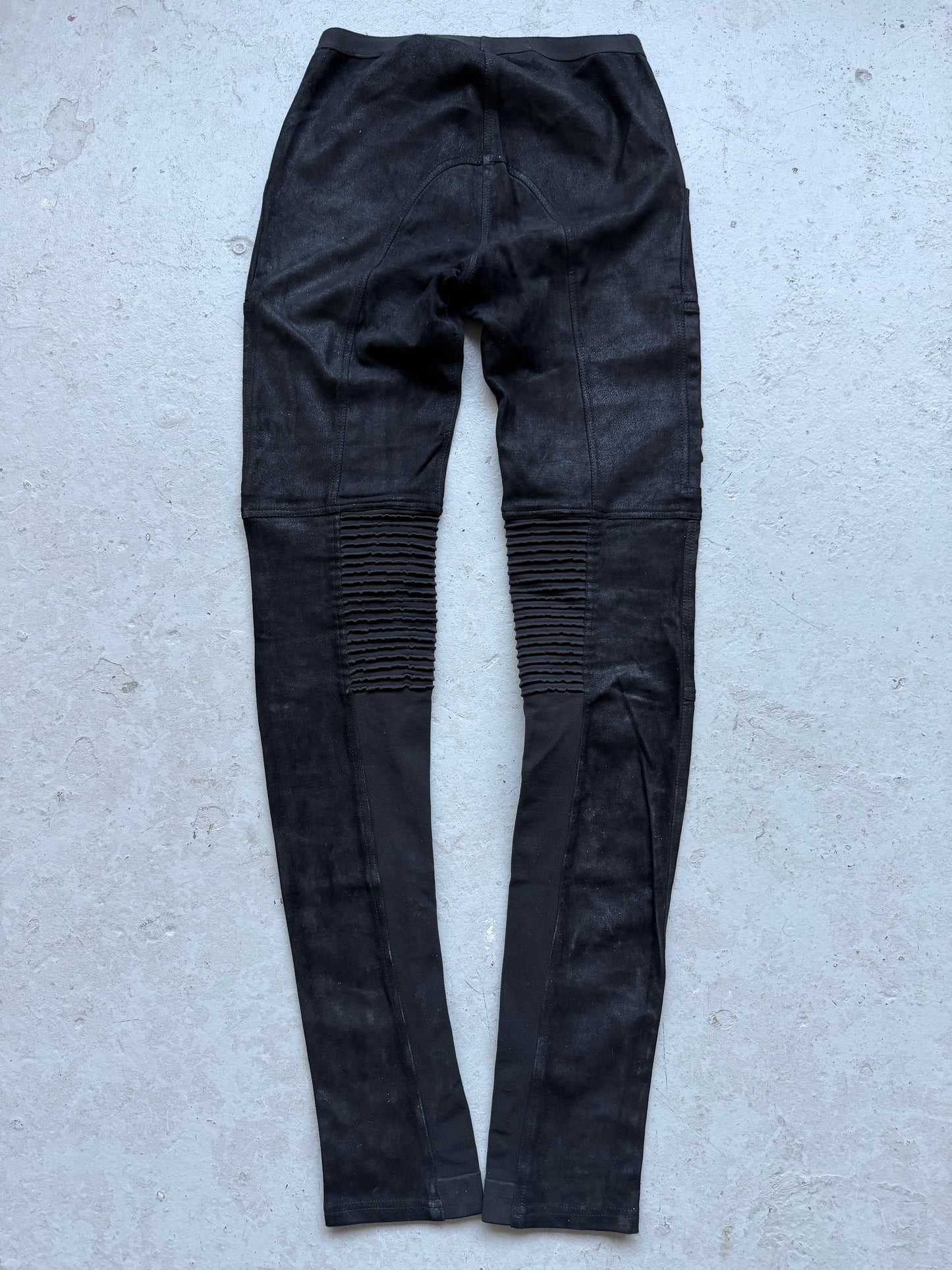 Rick Owens FW15 SPHINX Blistered Lamb Leather Nagakin Leggings (42)