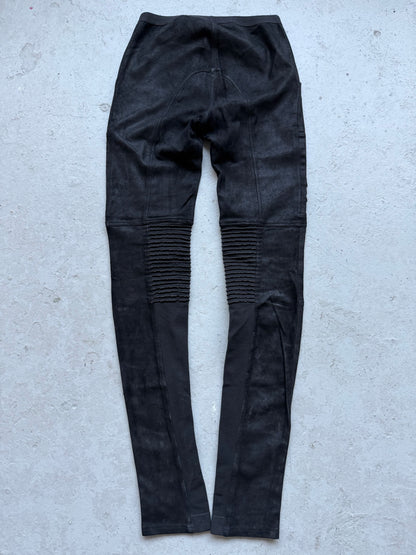 Rick Owens FW15 SPHINX Blistered Lamb Leather Nagakin Leggings (42)
