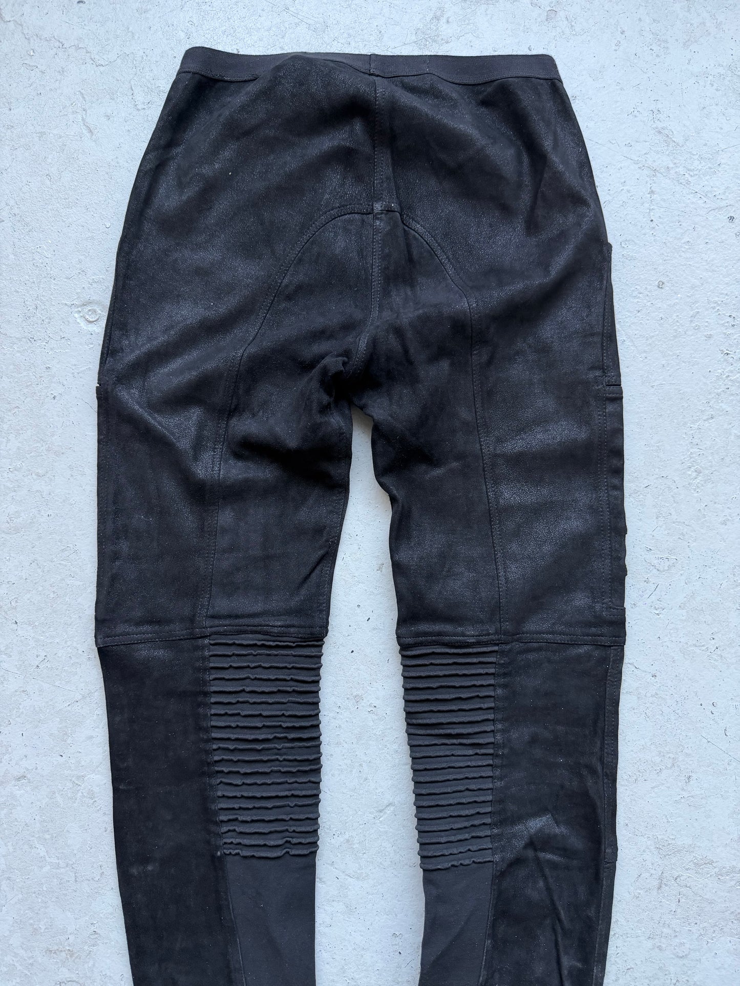 Rick Owens FW15 SPHINX Blistered Lamb Leather Nagakin Leggings (42)